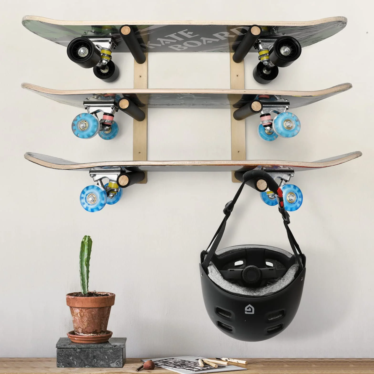 Étagère de rangement Trifecta pour skateboard et longboard