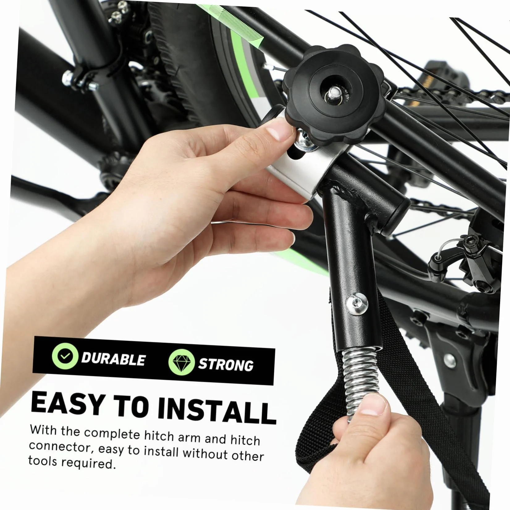 Universel Adaptateur de Fixation de Remorque de Vélo en Alliage d'Aluminium Gauche