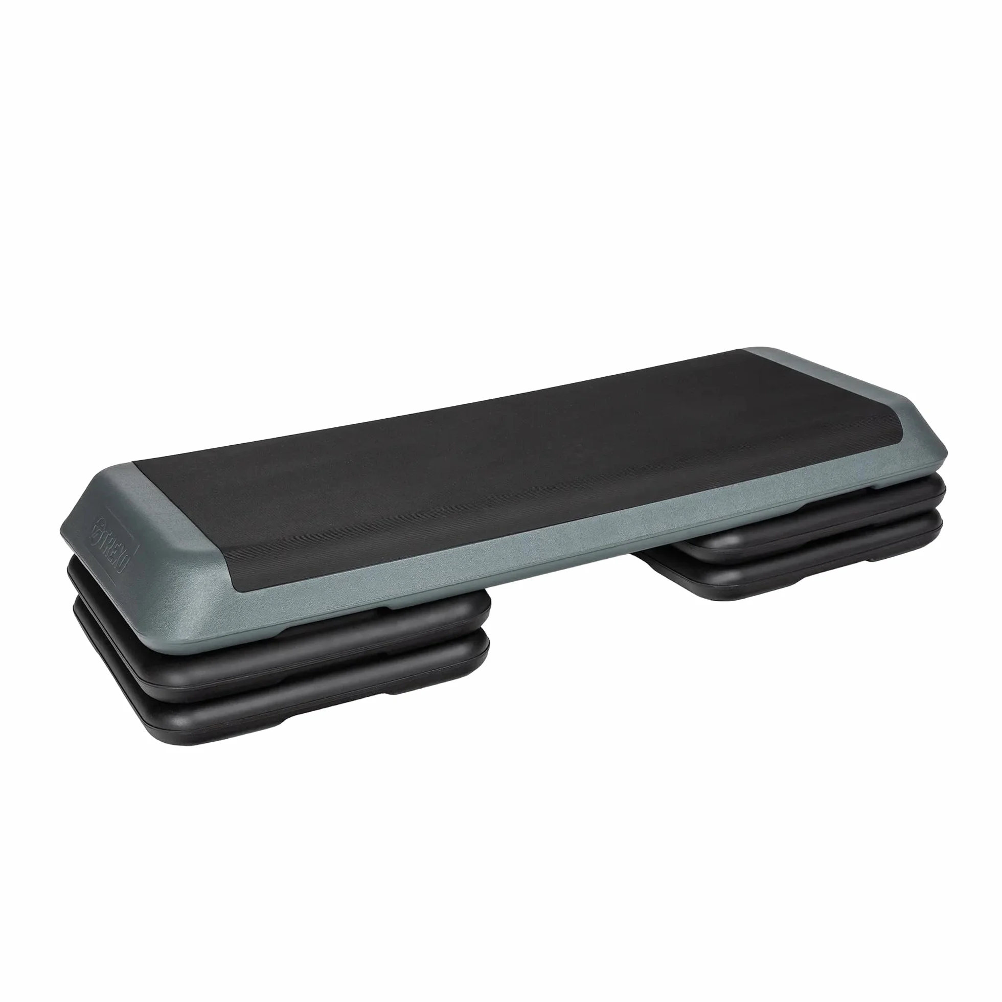 TREXO Step d'exercice aérobique pour cardio-training Hauteur réglable 10-15-20 cm 109 x 41 cm 250 kg VERT