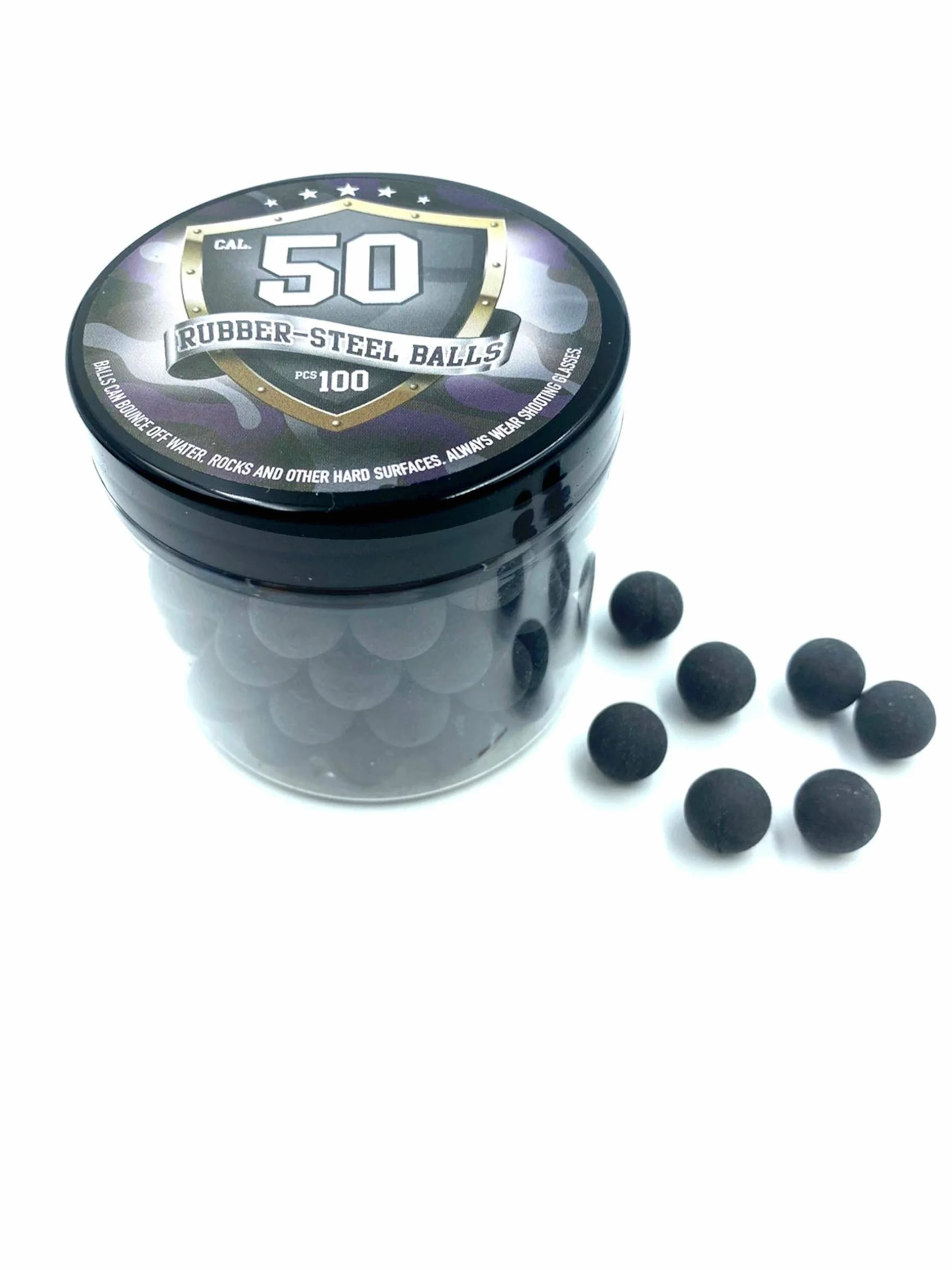 Rubber Steel Balls Paintballs Reballs 50 Cal. Pistols Home Defense