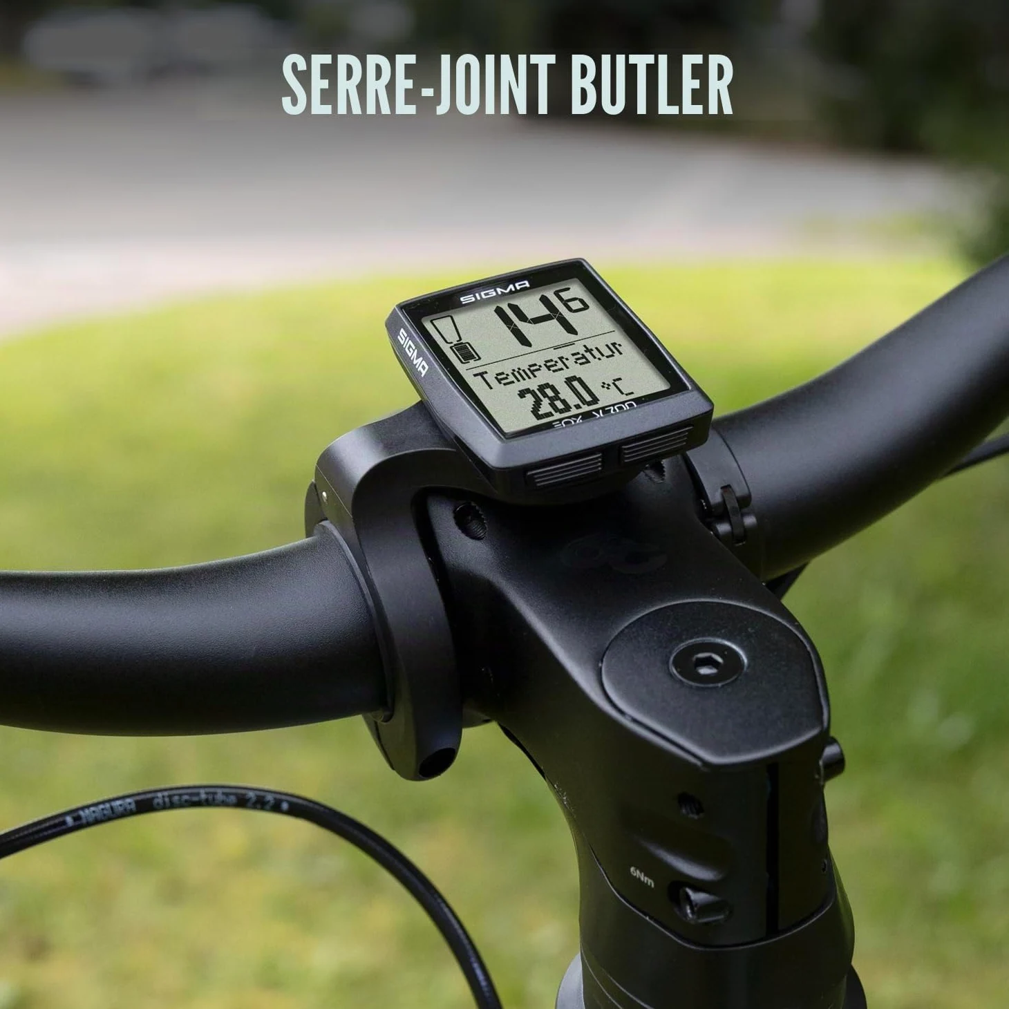 SIGMA EOX View 700 | pour vélo électrique avec Over CLAMP Butler Inclus | Compteur de vélo étanche pour vélo électrique | Compatible avec l'application gratuite EOX