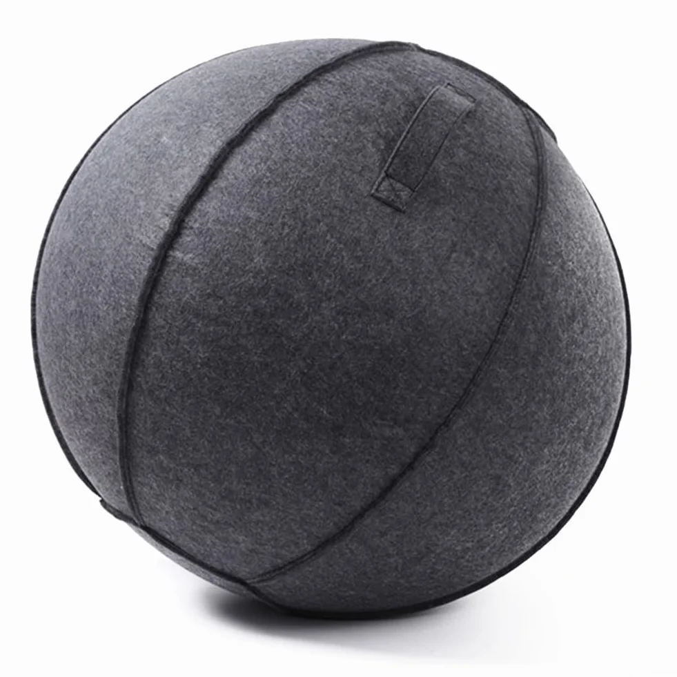 Housse de protection pliable en feutre pour ballon de yoga 55-75 cm, épaisseur 3 mm