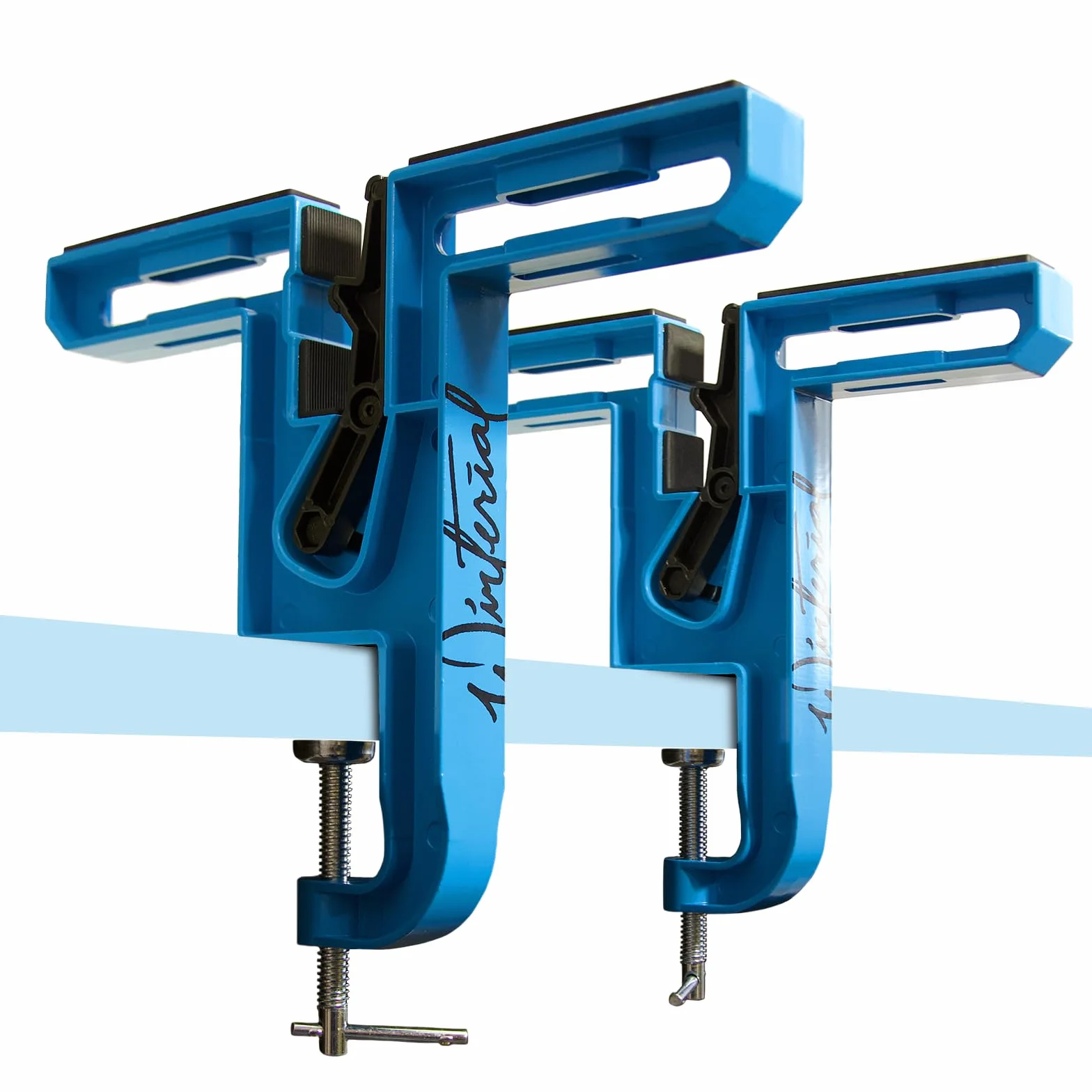 Winterial Étau à Skis et Snowboard Set de 2 Réglable Positions Horizontales Verticales