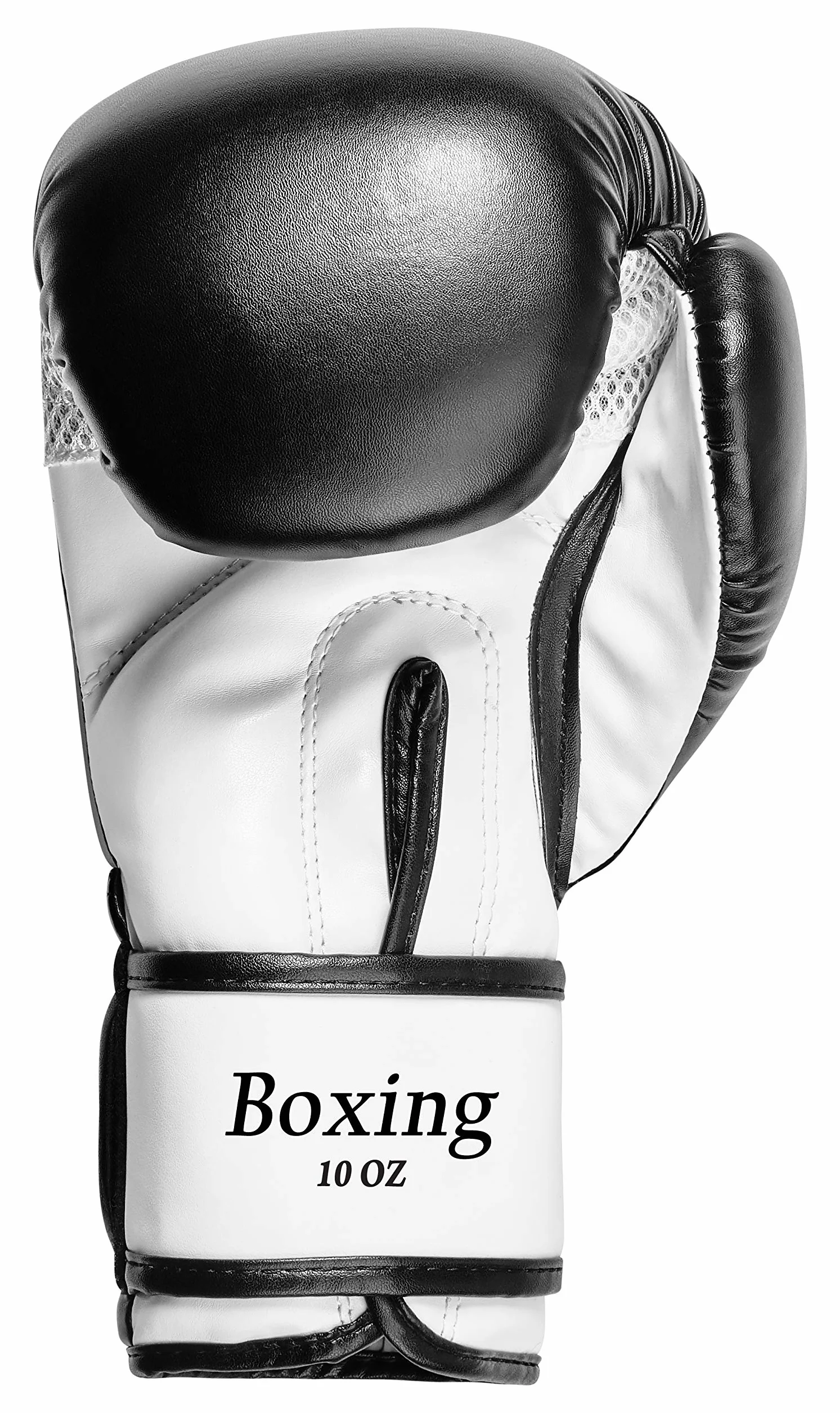 Kit professionnel de boxe avec sac de frappe rembourré en toile 100 X 30 cm, chaîne en acier à quatre points et gants de boxe en polyuréthane "White Tiger"