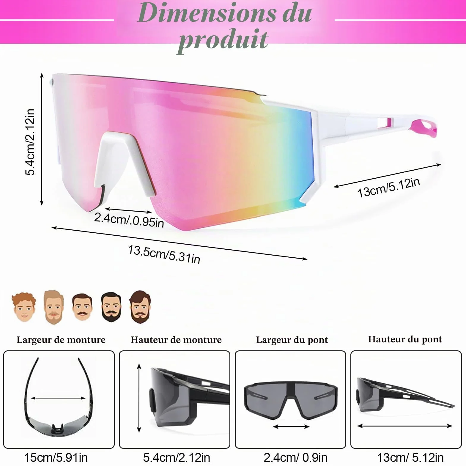 Rave Lunettes de soleil rapides Protection UV400 Coupe-vent Cyclisme Course