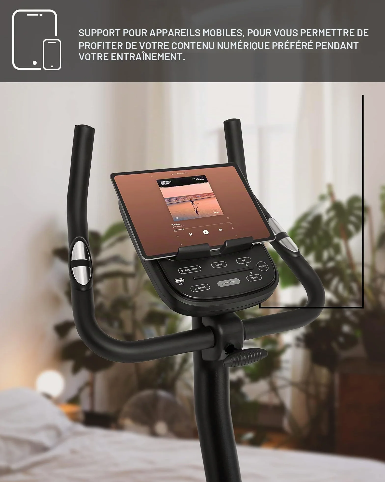Zipro Vélo d'appartement magnétique Flame Ergomètre Fitness 150 kg