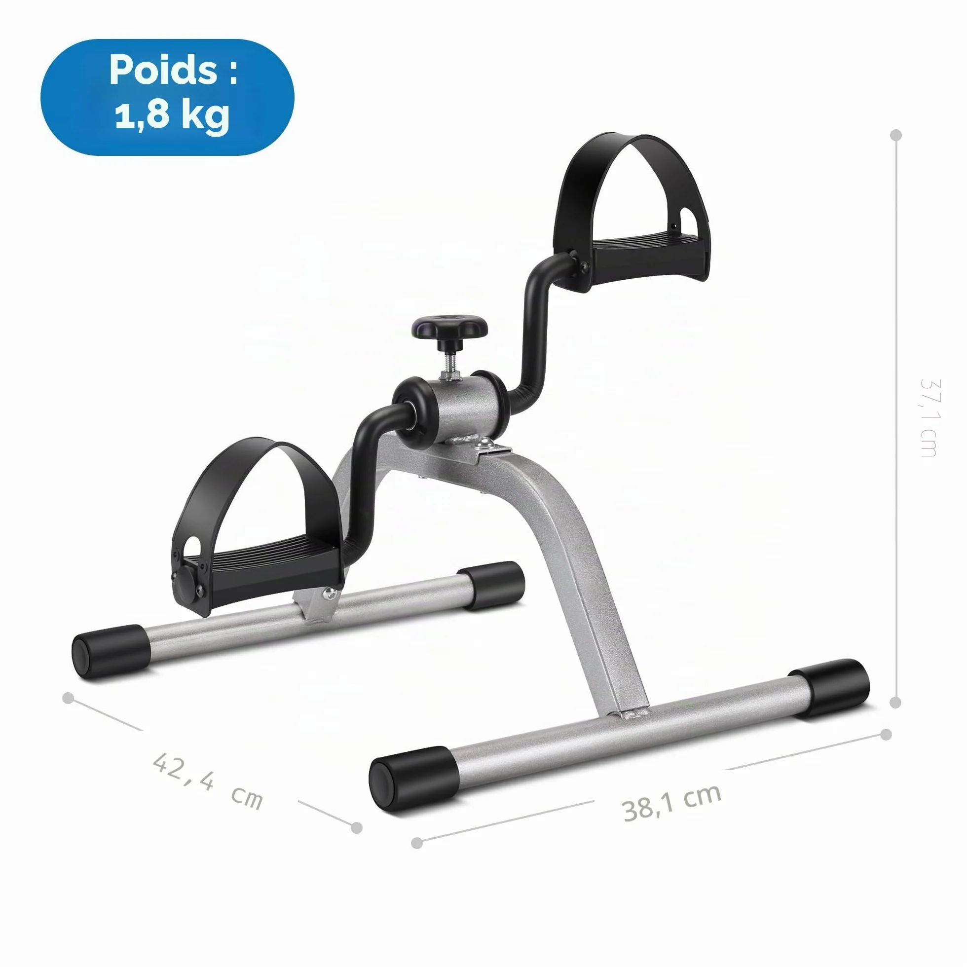 Mini vélo d'exercice à pédales pour récupération jambes bras, portable