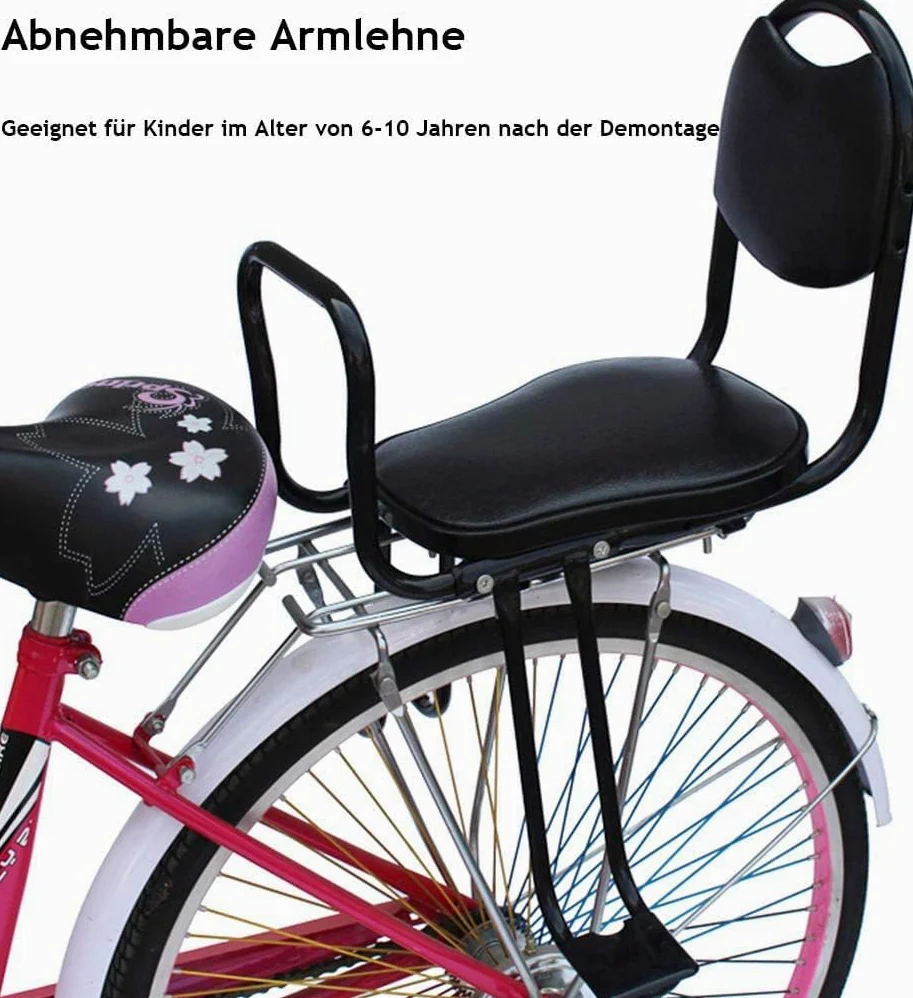 Vélo électrique vélo arrière siège Enfant VTT vélo bébé siège de sécurité Enfant avec Haute barrière
