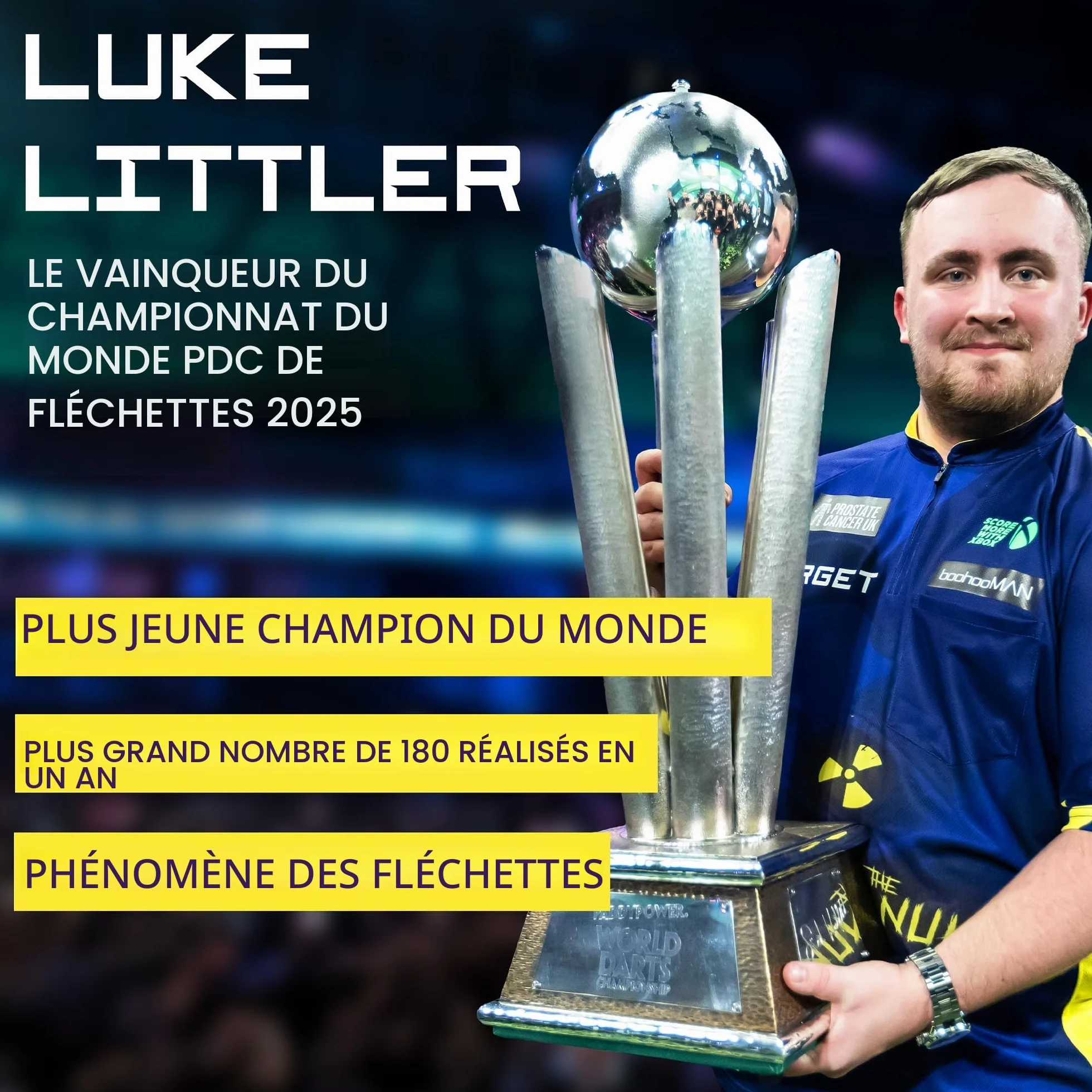 Target Darts Luke Littler Dimitri Van den Bergh Gabriel Clemens Jeu de Fléchettes avec Armoire 2 Jeux Pointe Acier Tableaux Score Ligne Lancer Compétition