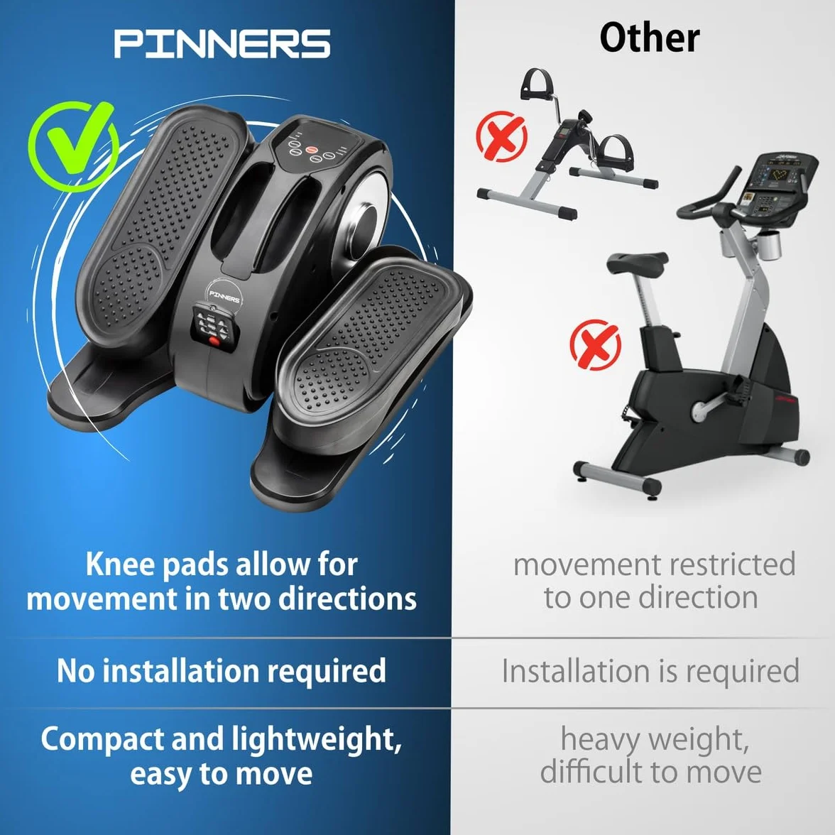 Mini elliptique portable, exerciceur de jambes, entraînement sous le bureau