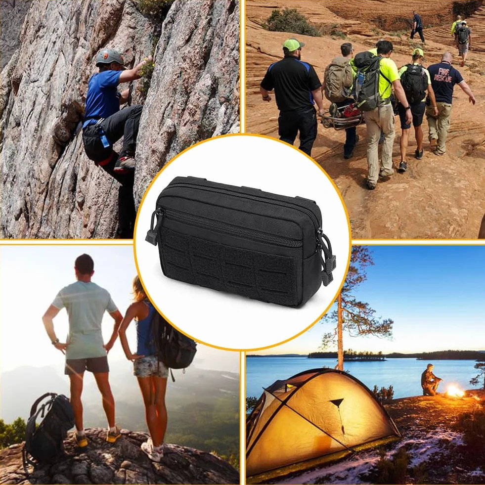 Flintronic Tactique Molle Nylon Sac Ceinture Militaire EDC Gadget Téléphone Plein-Air Randonnée