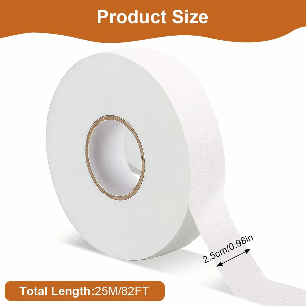 Ruban de Tissu Hockey Antidérapant 25 m x 25 mm Imperméable Grip Tape