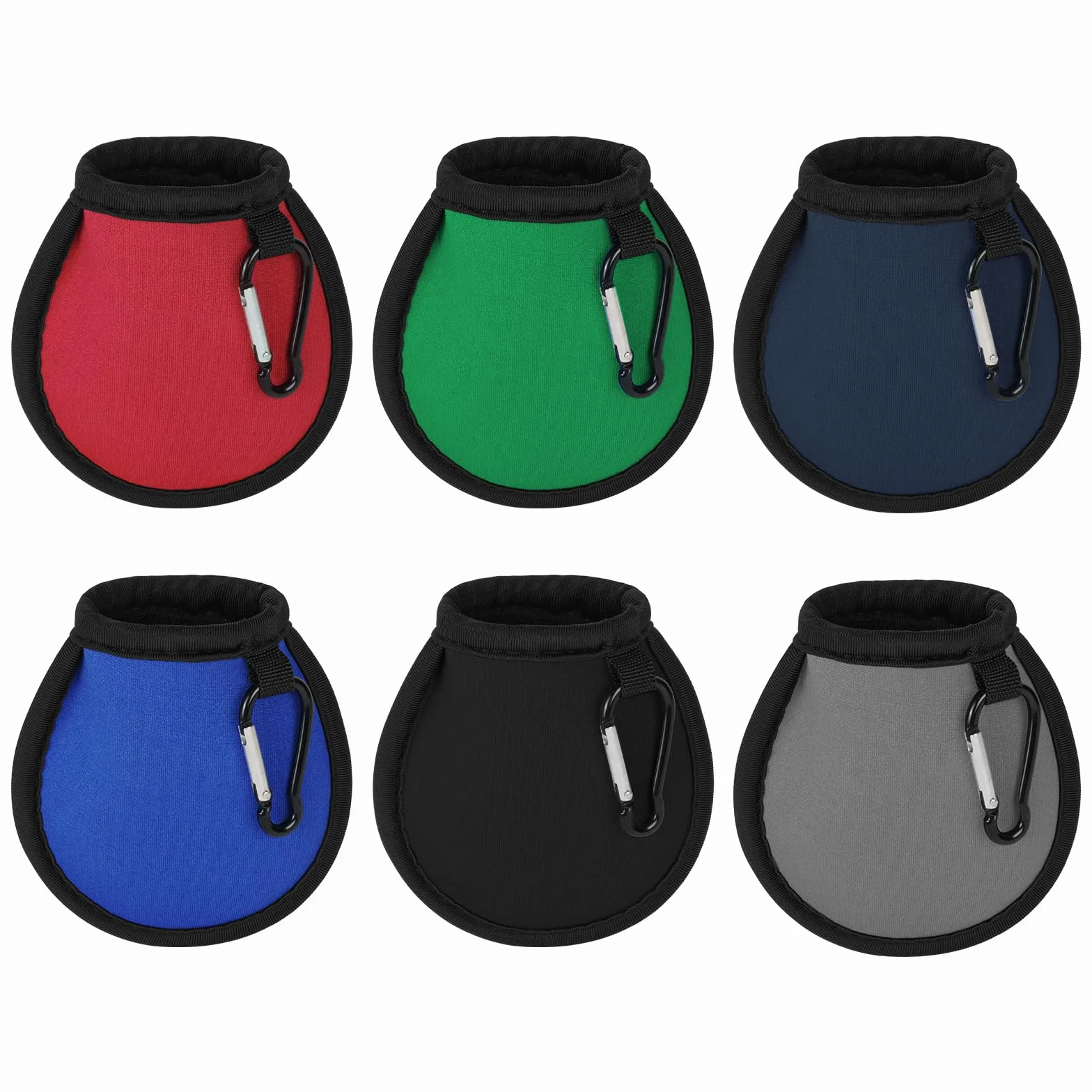 Pochettes de Nettoyage de Balles de Golf, Imperméable à l'eau Sac de Golf avec Double Couche, Mini Sac de Nettoyage Portables pour Balles de Golf avec Mousqueton, Accessoires de Golf