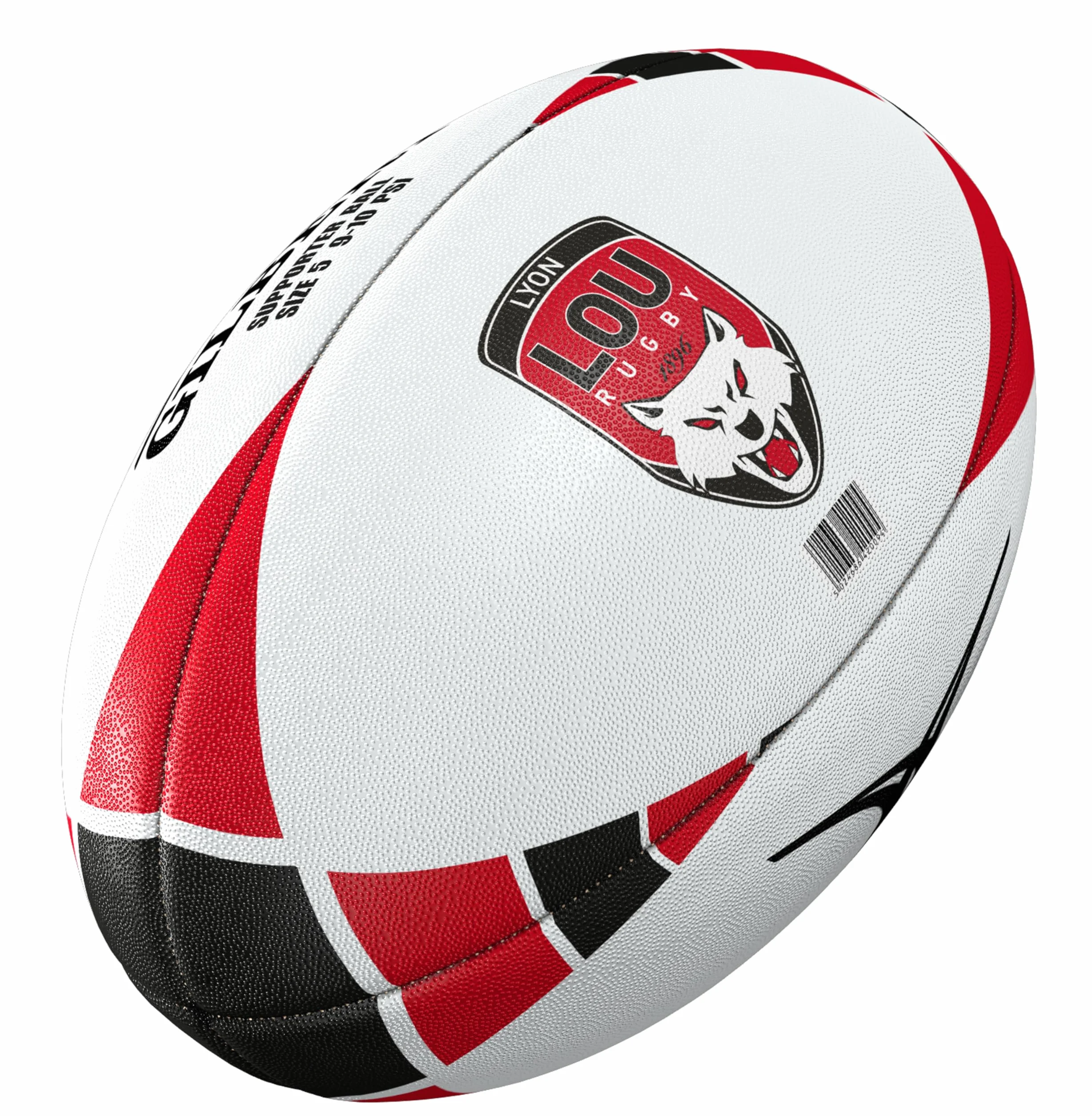 Gilbert Ballon de Rugby Lou - Collection Officielle Lyon Rugby