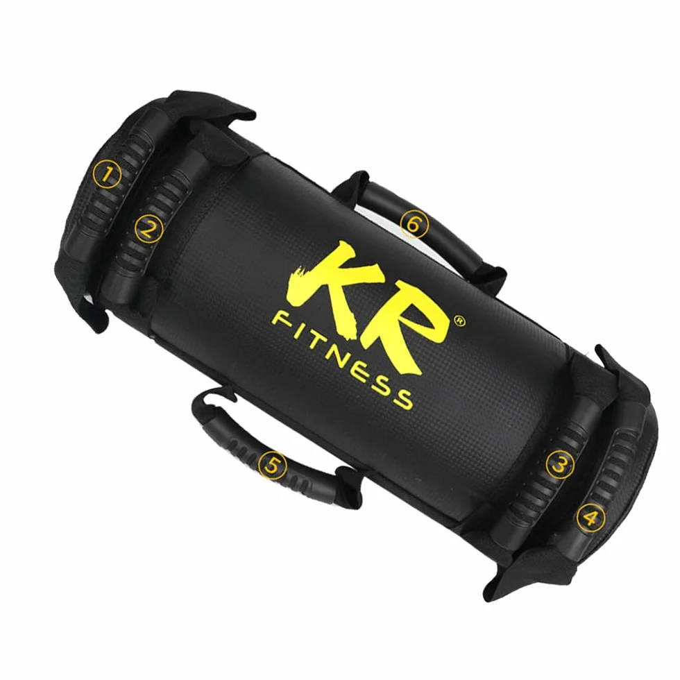 TOPCHANCES Sac de Sable, Power Bag de Musculation, 5-30kg Sac de Fitness en Similicuir