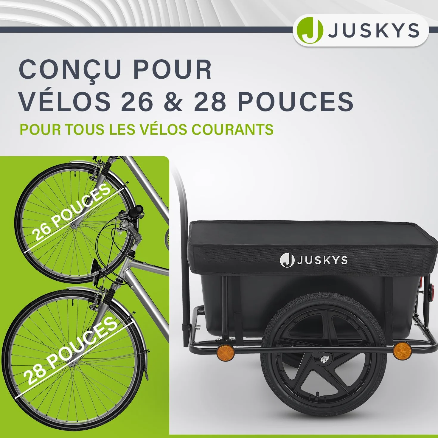Remorque de bicyclette 90 litres