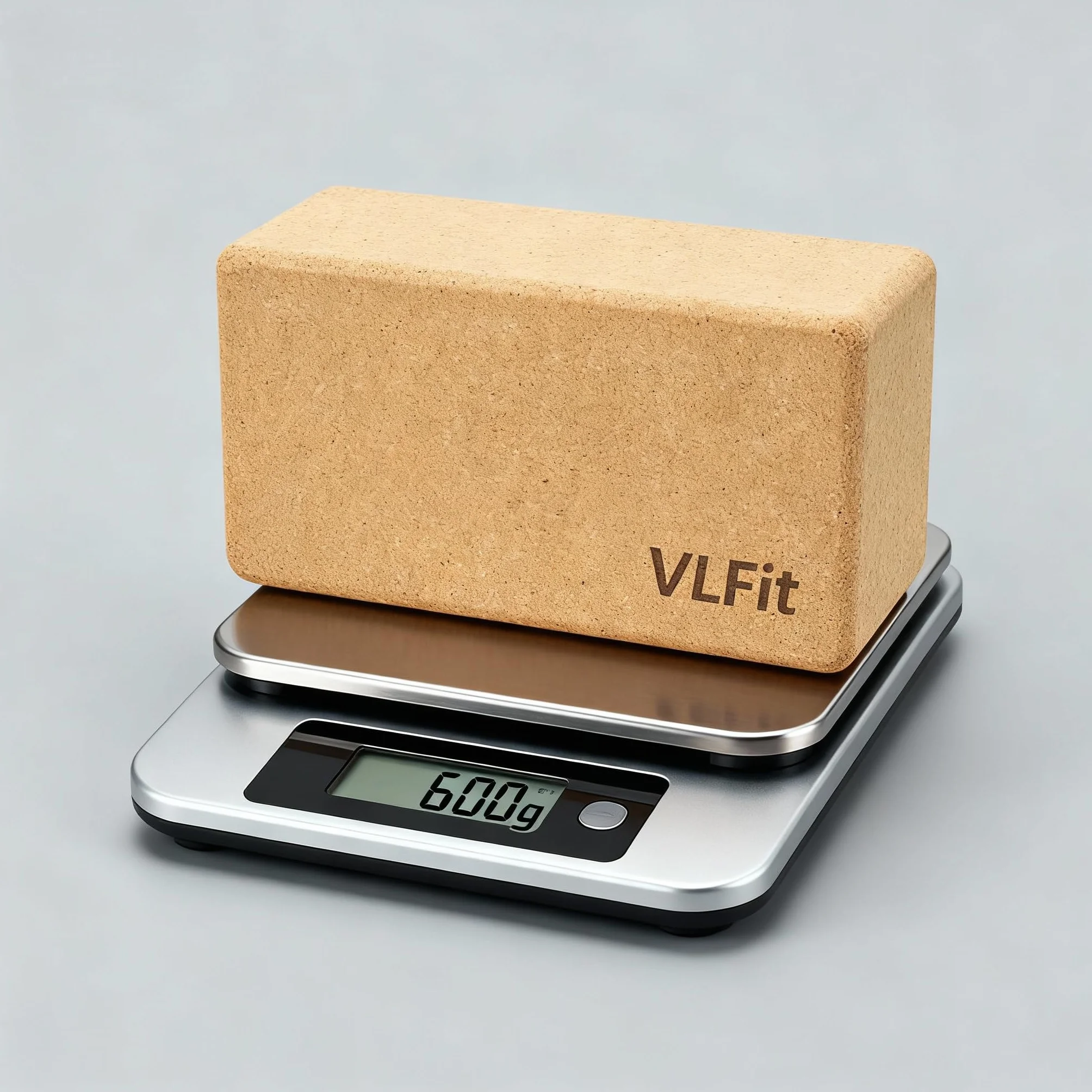 Blocs de yoga en liège lot de 2 avec sangle coton VLFit