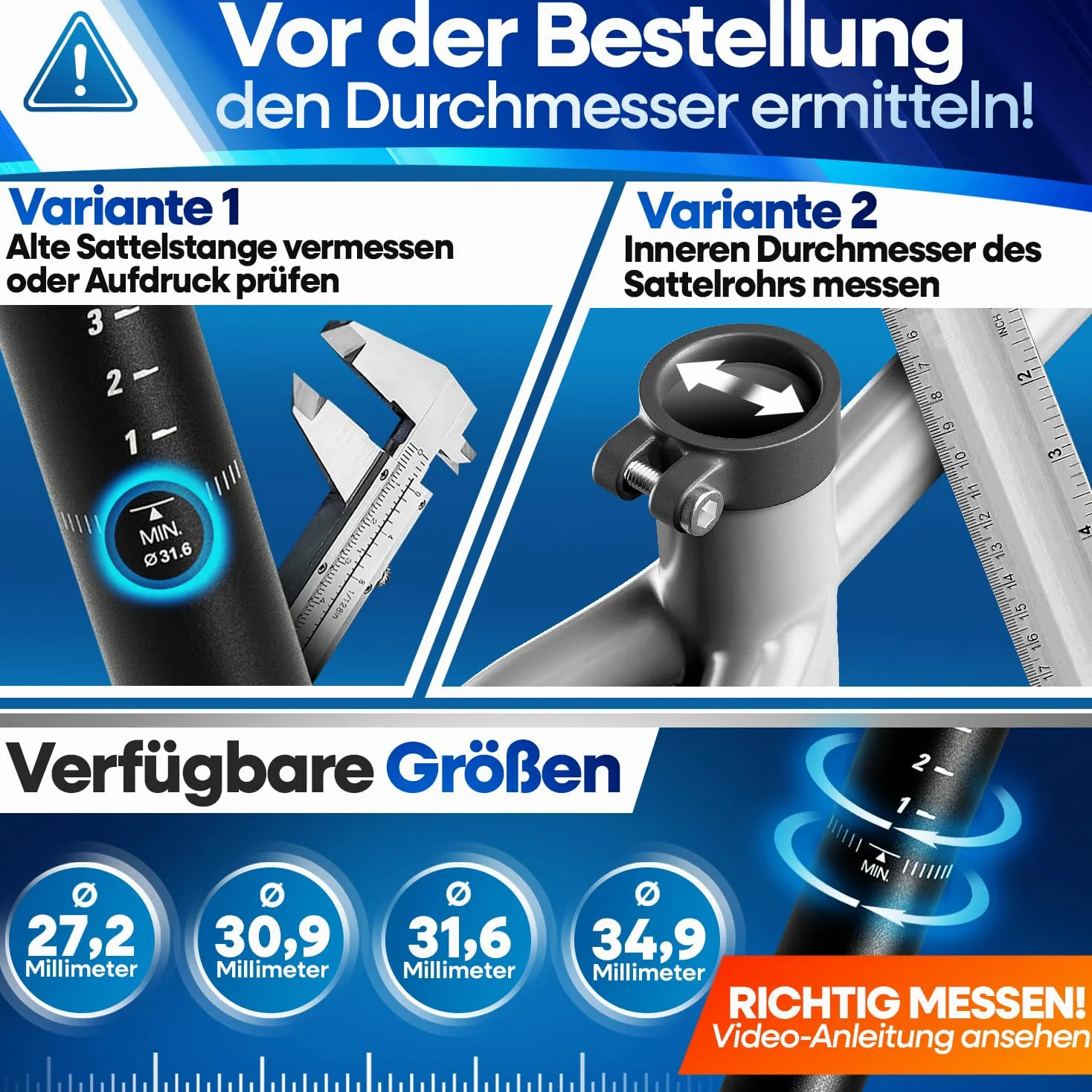 NEXTCOVER® Tige de selle à ressort – L'original – Avec 27,2/30,9/31,6 mm de diamètre et technologie [Comfort Spring] I tige de selle à ressort, tige de selle à ressort, suspension de selle
