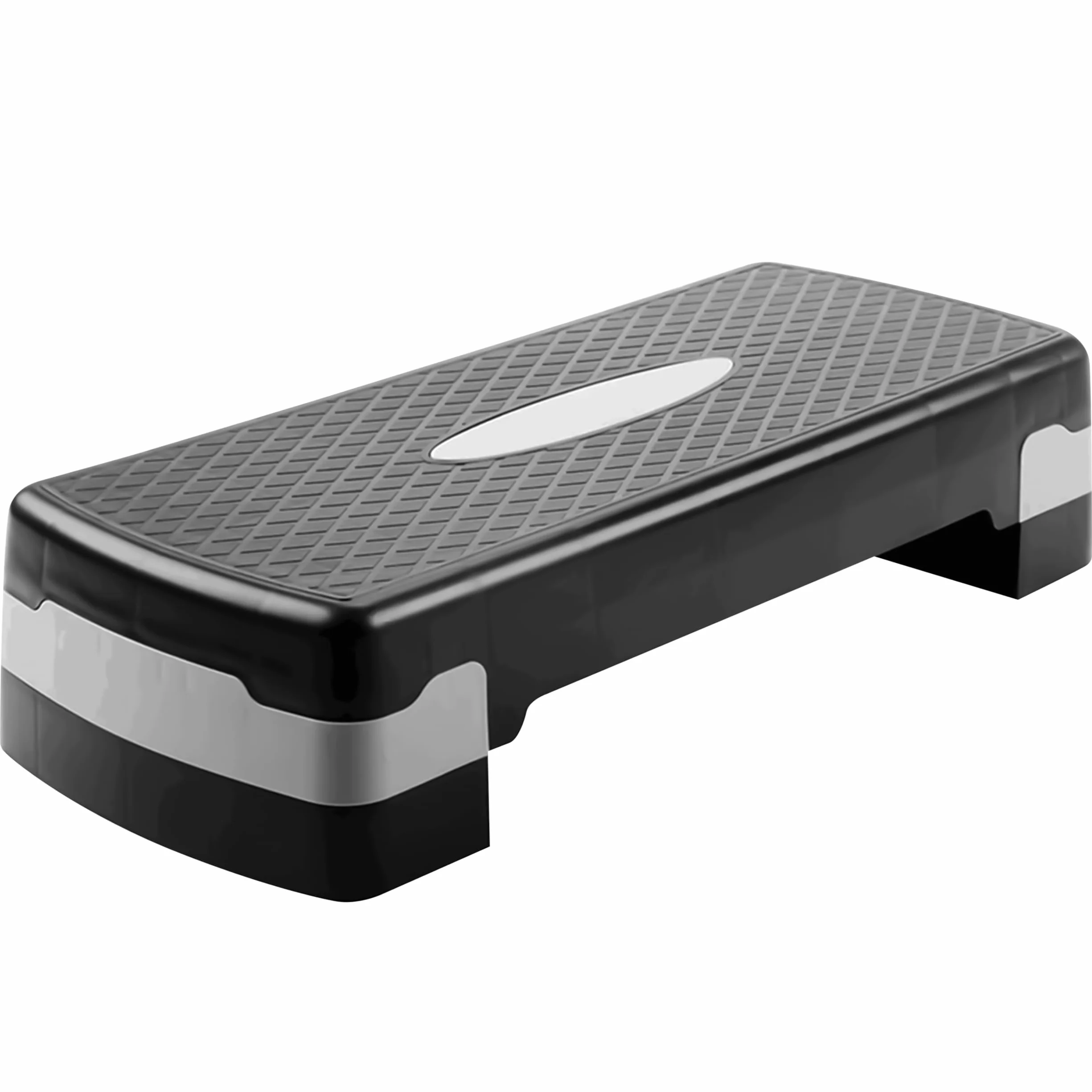 TechFit Stepper Aérobic Ajustable avec Trépieds - Hauteur Réglable, Surface Antidérapante, Poids Max 120kg, Pliable, Compact