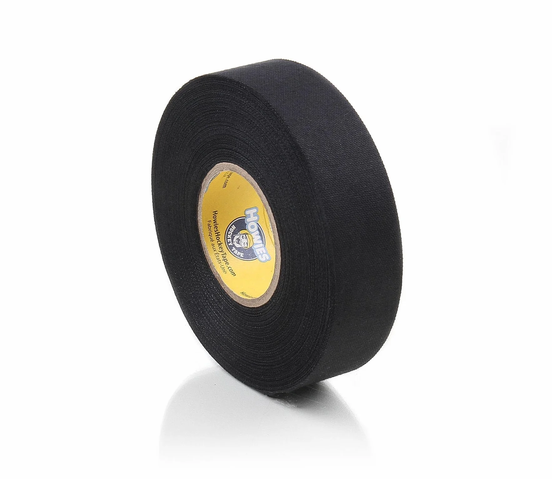 Ruban adhésif en tissu pour raquette de hockey sur glace Noir 25 mm 22 m