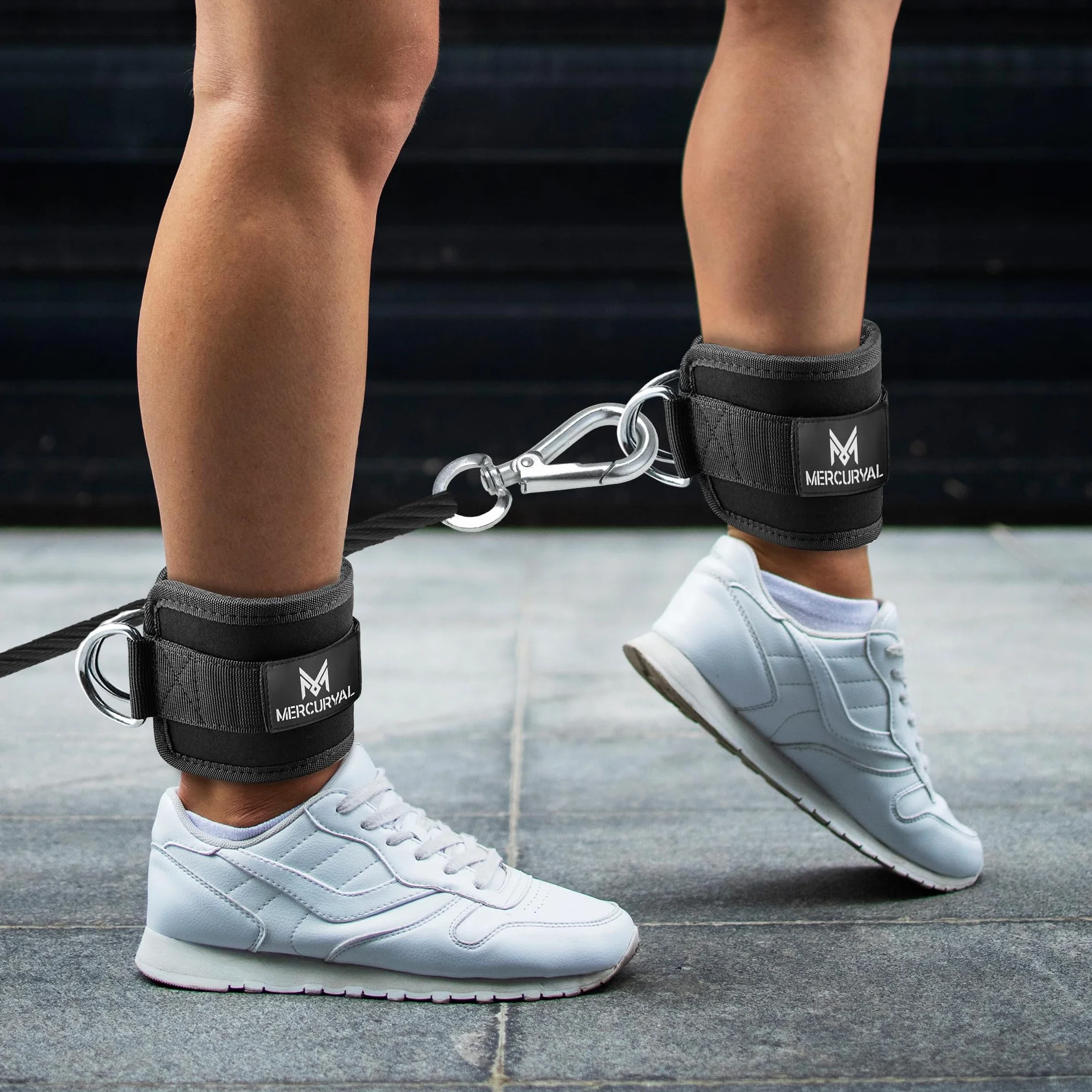 MERCURYAL 2 Sangle Cheville Musculation Poulie – Ankle Straps rembourré Accessoires Fitness