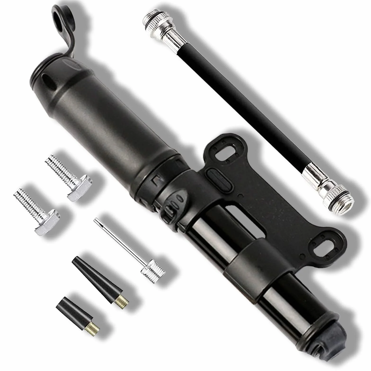 Mini Pompe à Vélo 140 PSI Alliage d'Aluminium pour VTT BMX Moto Presta Schrader