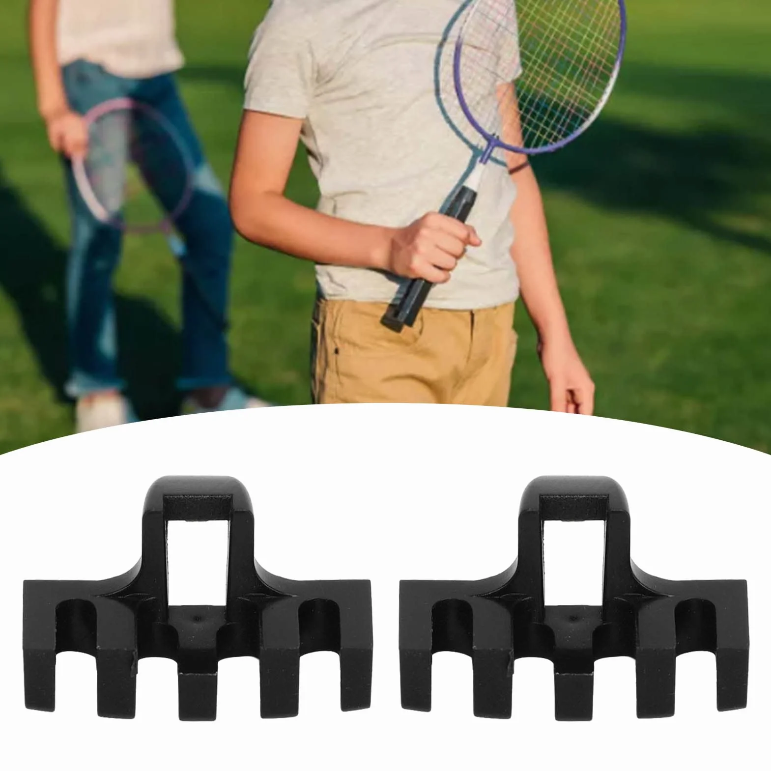 Répartiteur de Charge de Raquette de Badminton 2 Pièces Machine à Corder en Plastique