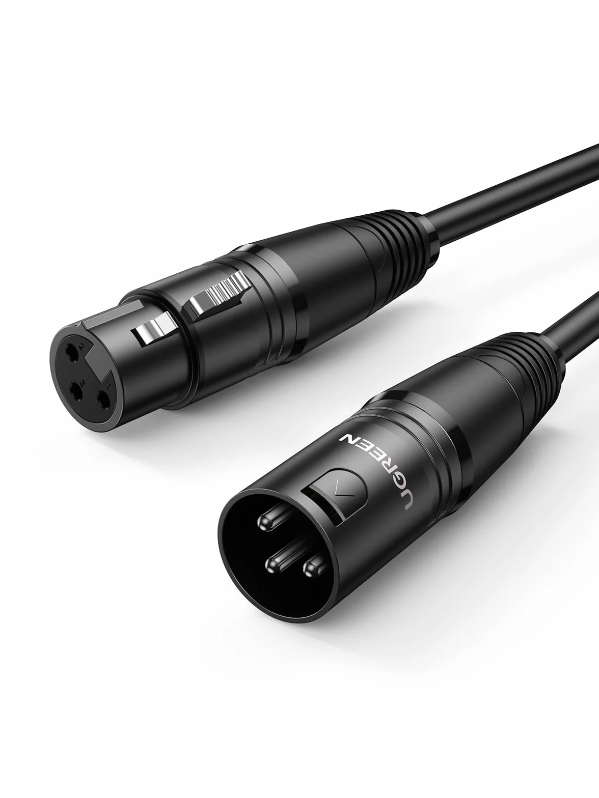 UGREEN Câble XLR Mâle vers Femelle 2M pour Microphone Table de Mixage Enceinte