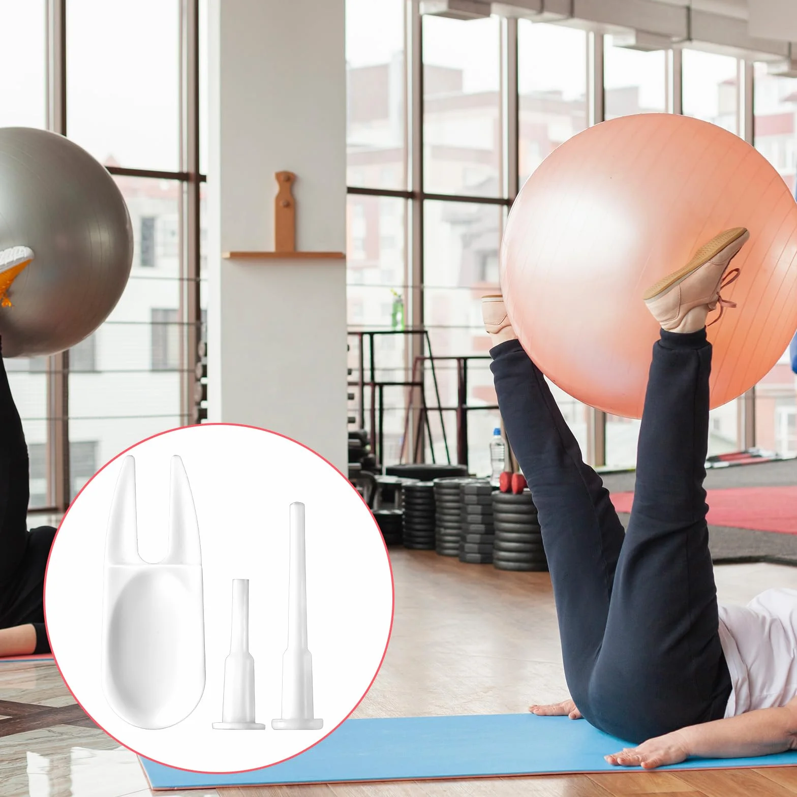 Lot de 12 bouchons de rechange pour ballon de fitness, yoga, ballons gonflables