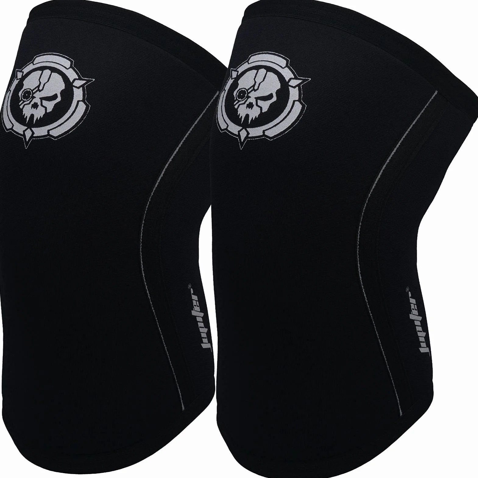 Jupiter Genouillères de Compression 7mm pour Squats, Haltérophilie, Cross Training