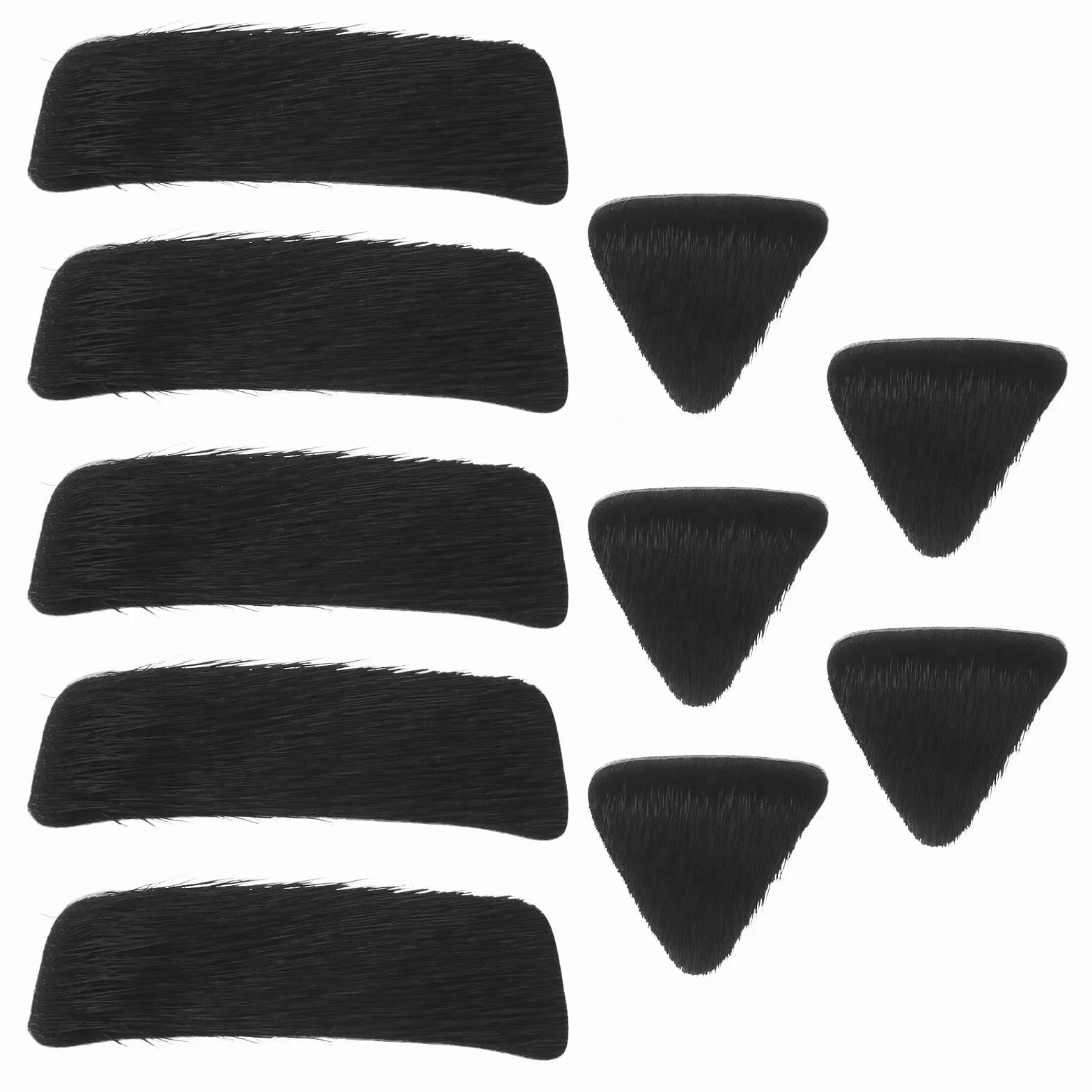 OTOTEC 5 Ensemble Fourrure Flèche Repose Pad Auto-Adhésif Flèches Repos Autocollant Accessoires Tir Chasse Sport 1.5x4.8cm Noir