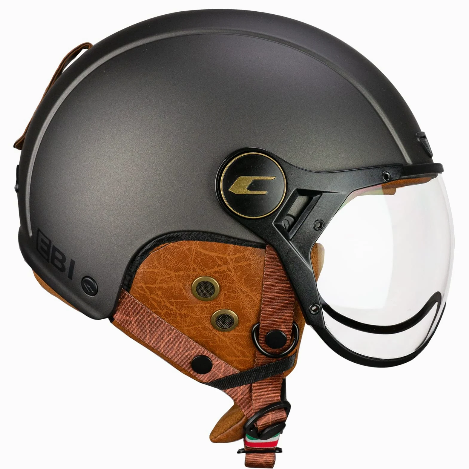 CGM EBI Casque de Ski Unisexe pour Adulte, Graphite satiné, XS (53-54cm)