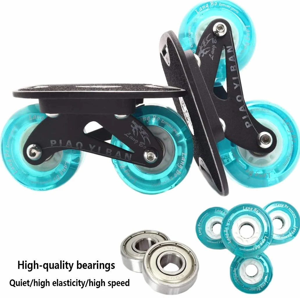 Drift Skates Split Skateboard Portable Haute Rebond Patinage Extérieur Adolescent Adulte