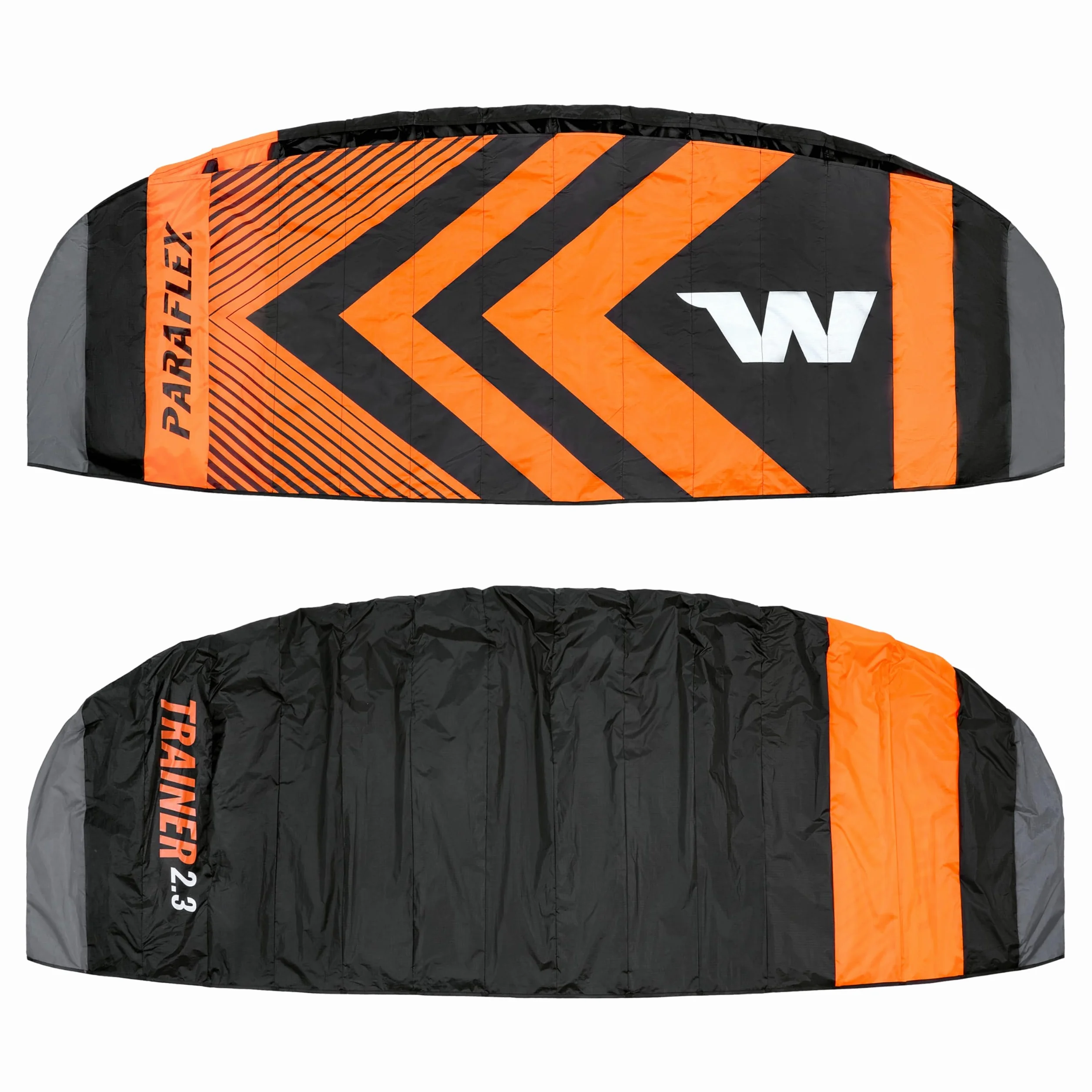 Wolkenstürmer Paraflex Trainer 2.3 Aile de Kitesurf Noir/Orange 3 Lignes cerf-Volant Mountain Board