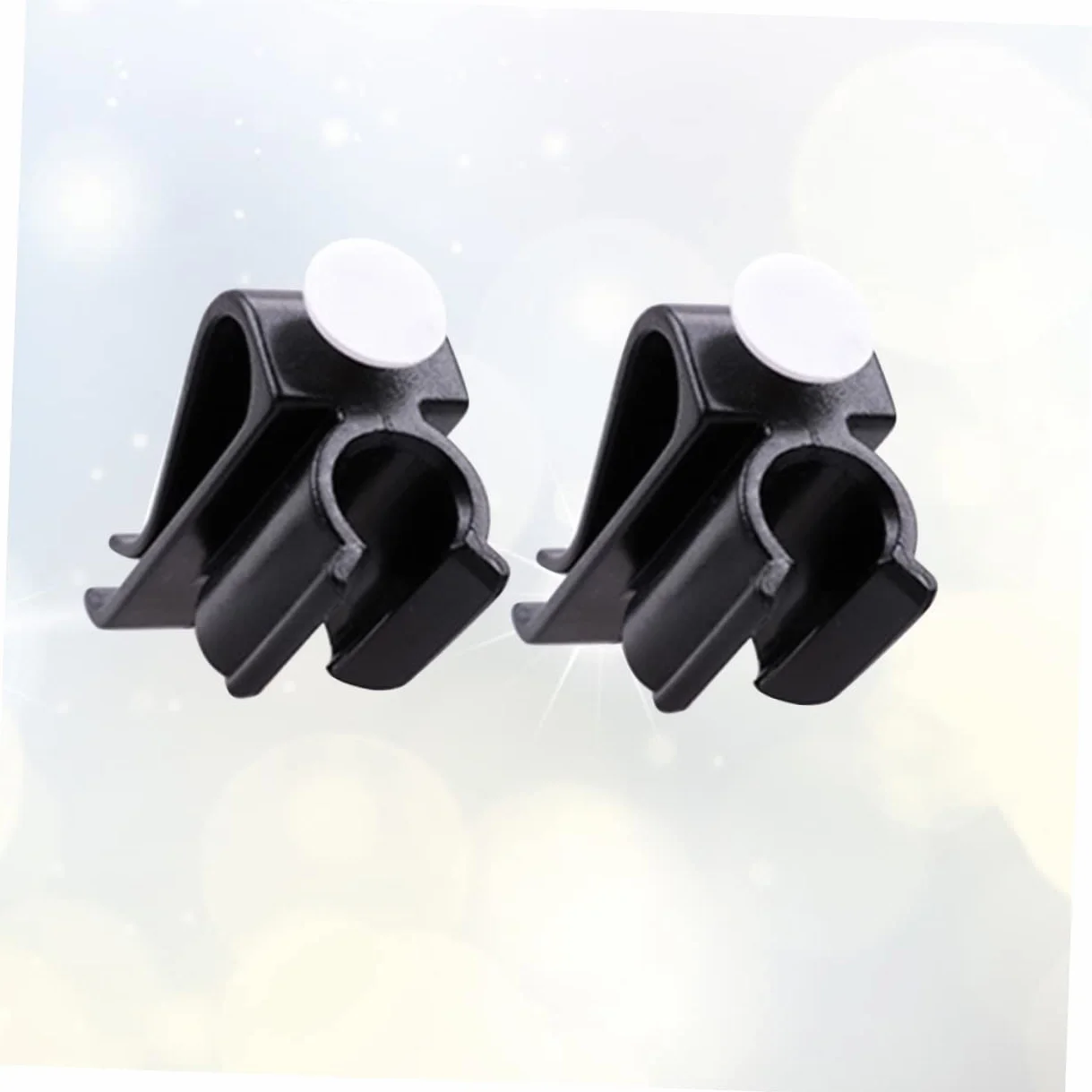 Lot de 2 Clips Support de Putter Noir PP pour Golf, Pince de Club Sécurisée