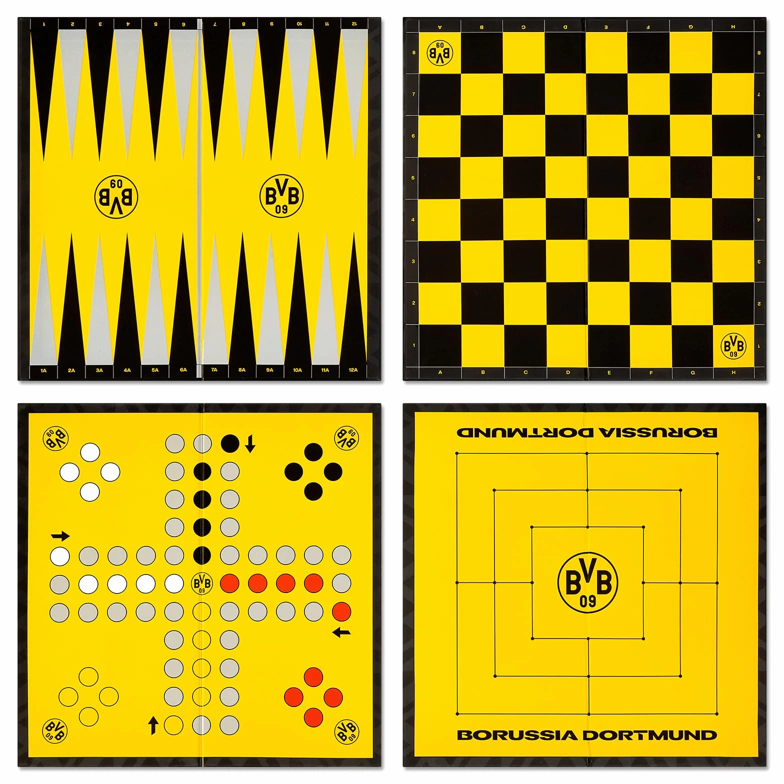 Borussia Dortmund BVB Jeux d'échecs Fan Article Noir Jaune