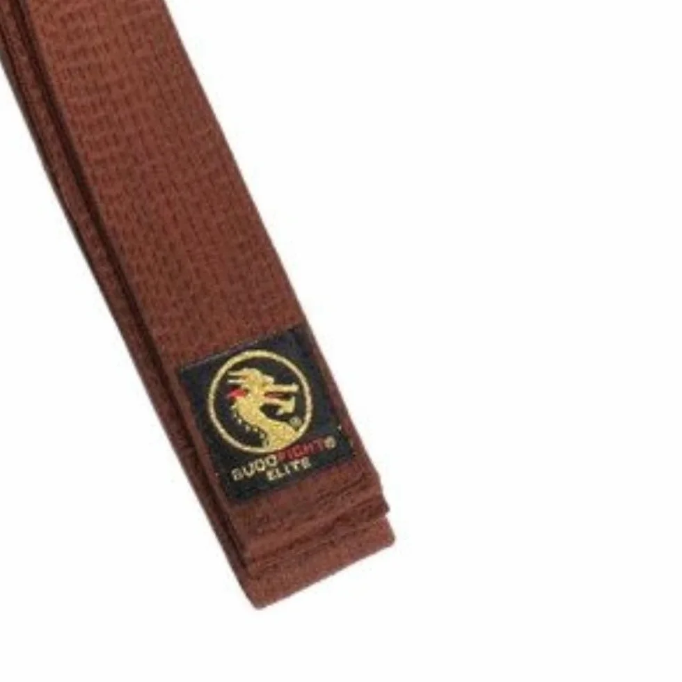 BUDOFIGHT Ceinture de karaté Marron Élite