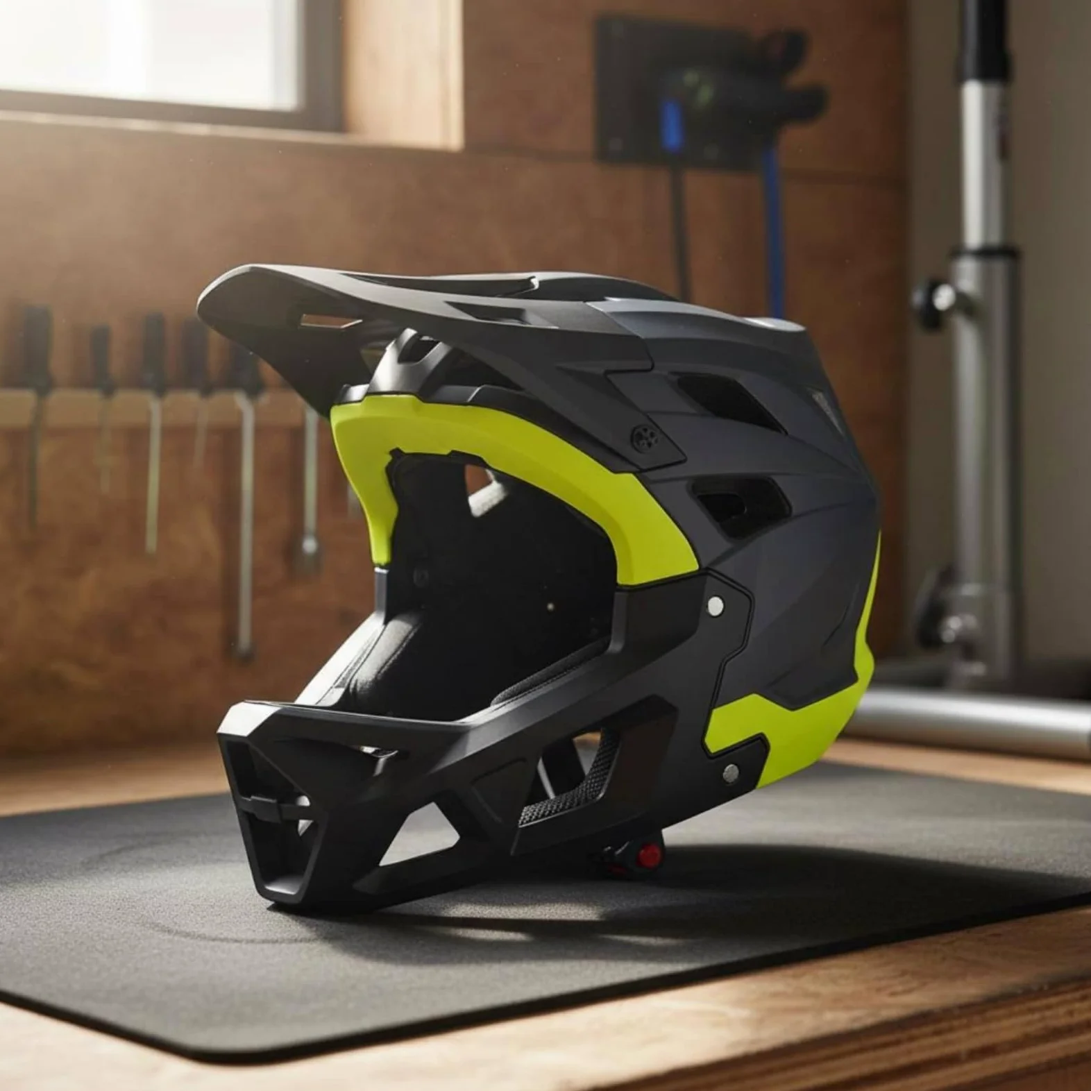 Milageto Casque Intégral Aération | Casque Scente Descente à Absorption d'Impact en PC et EPS Léger, Protection Complète avec Coque Mentonnière pour Adultes