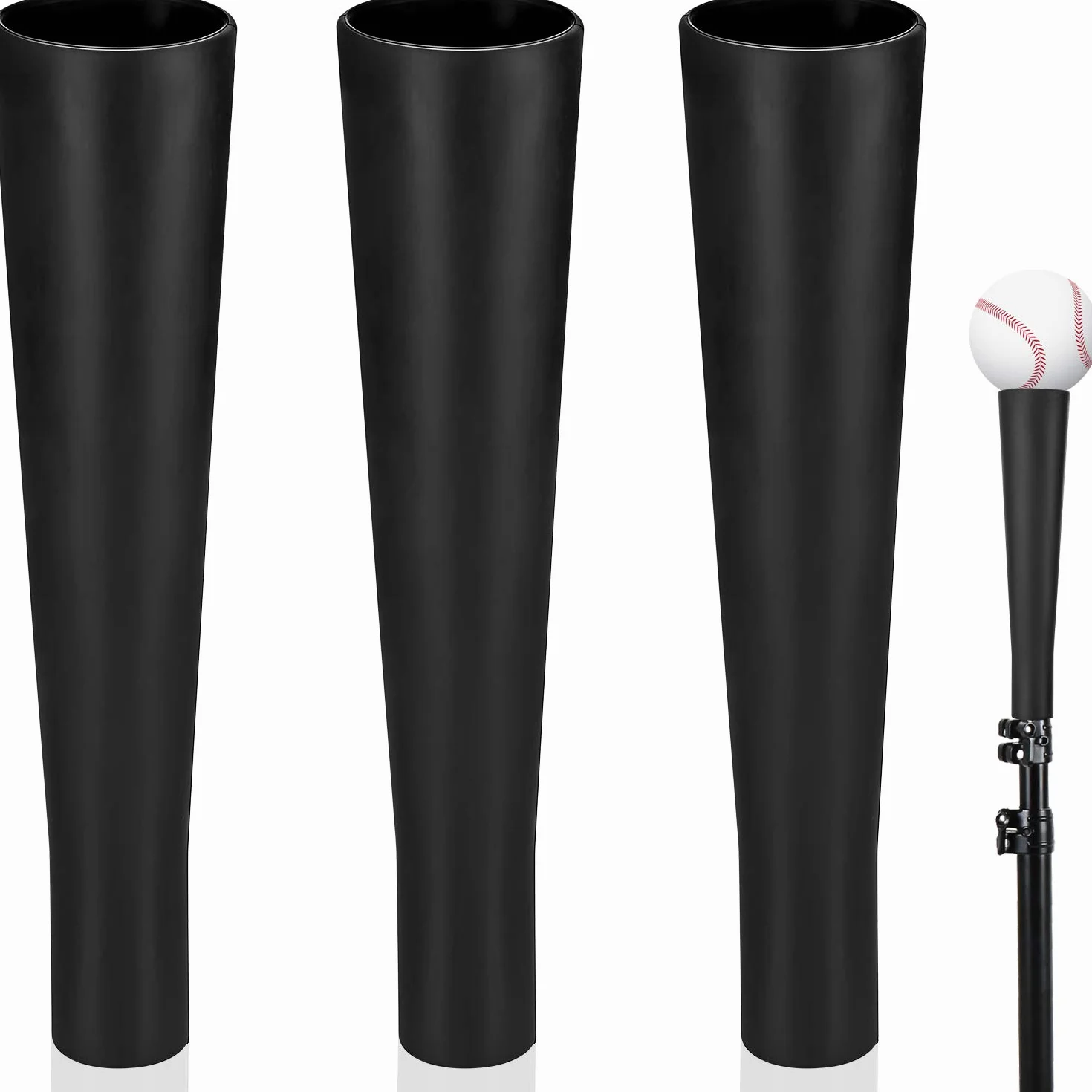Sumind Lot de 3 pièces de rechange tee batteur caoutchouc entraînement baseball softball