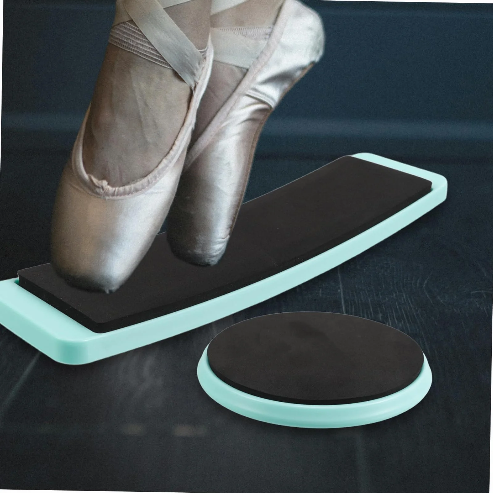 Planche Tournante de Danse ABS EVA Ronde Carrée 2pcs pour Débutants Équilibre Technique