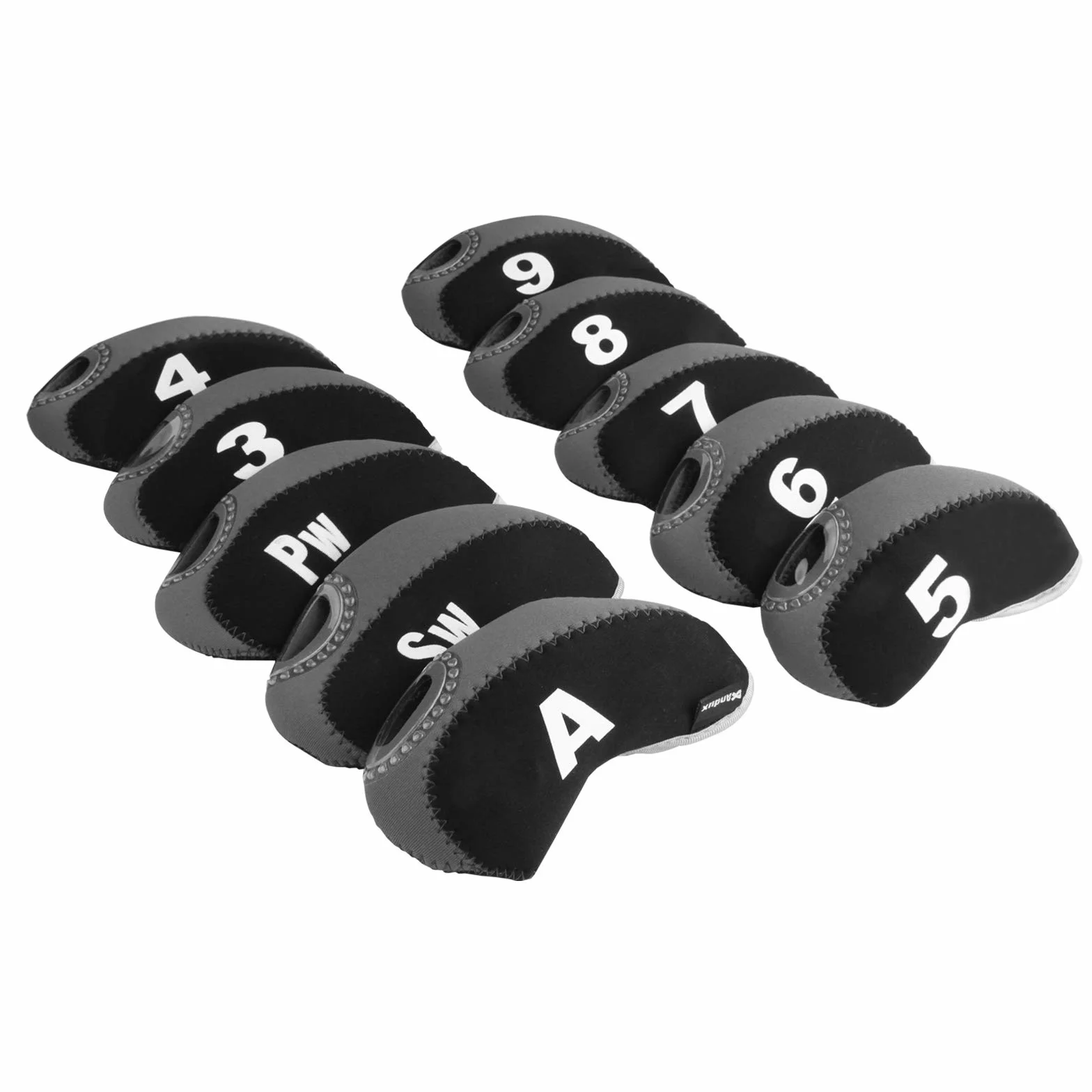 Andux Lot de 10 Housses de tête de Club de Golf Transparente