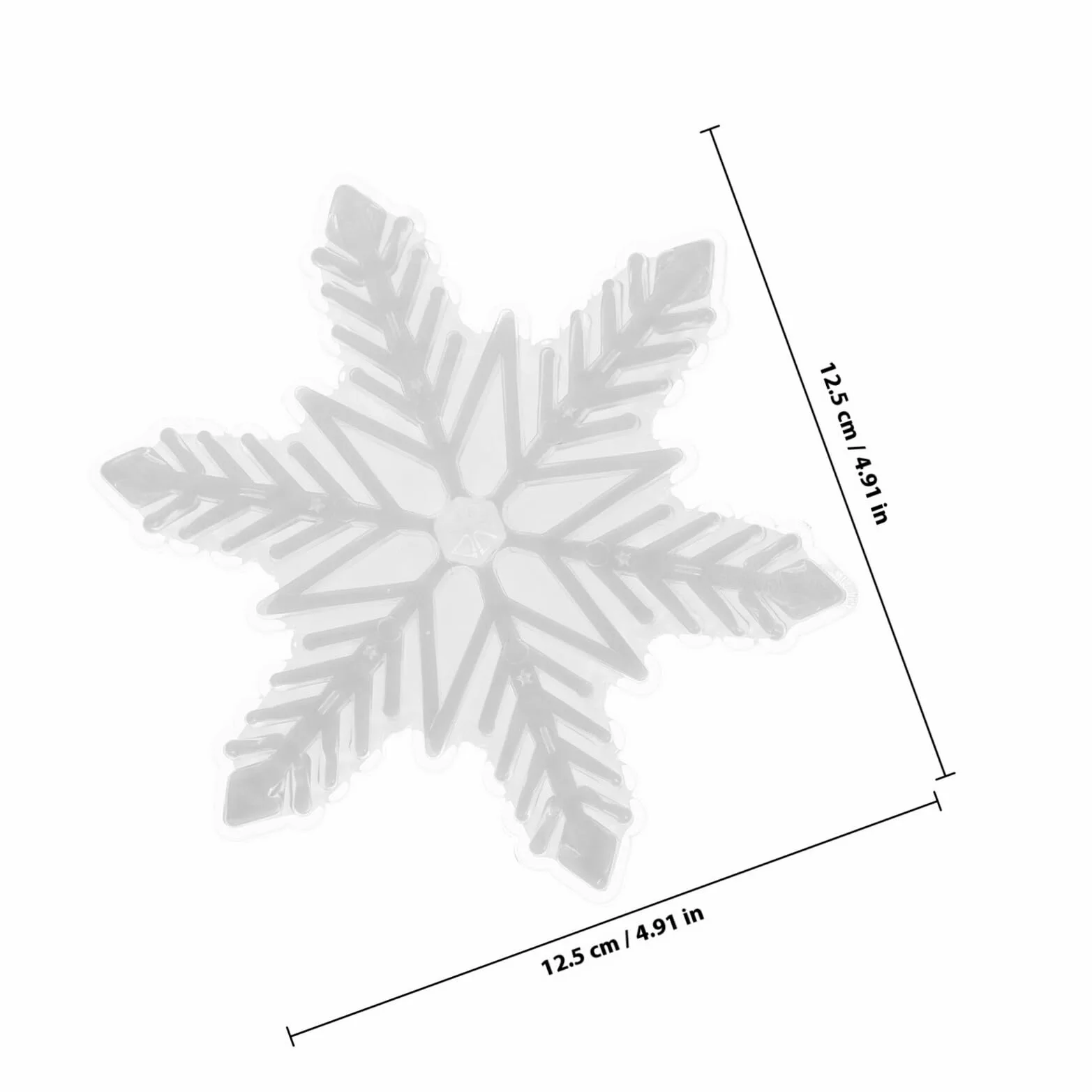 MAGICLULU Coussin Antidérapant 3d Flocon Blanc pour Snowboard, Autocollant Rigide Résistant, Accessoire de Sport D'hiver pour Meilleure Adhérence et Contrôle sur Planche de Ski de Plein Air