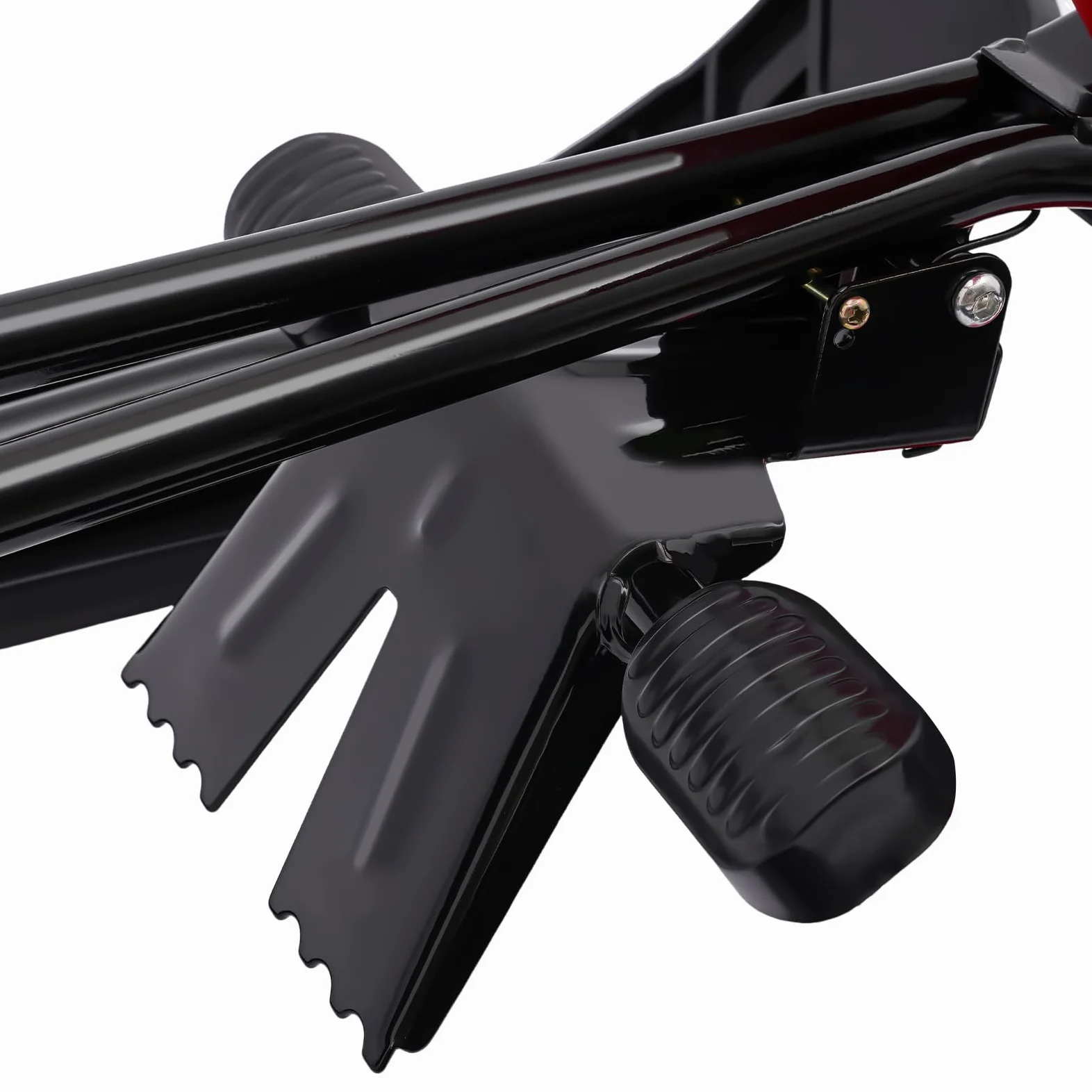 Snow Racer Sled - 114 × 50 × 38 cm - Avec freins à double pied - Guidon flexible et pédales antidérapantes - Luge à neige robuste pour enfants de 3 à 15 ans et adultes jusqu'à 100 kg