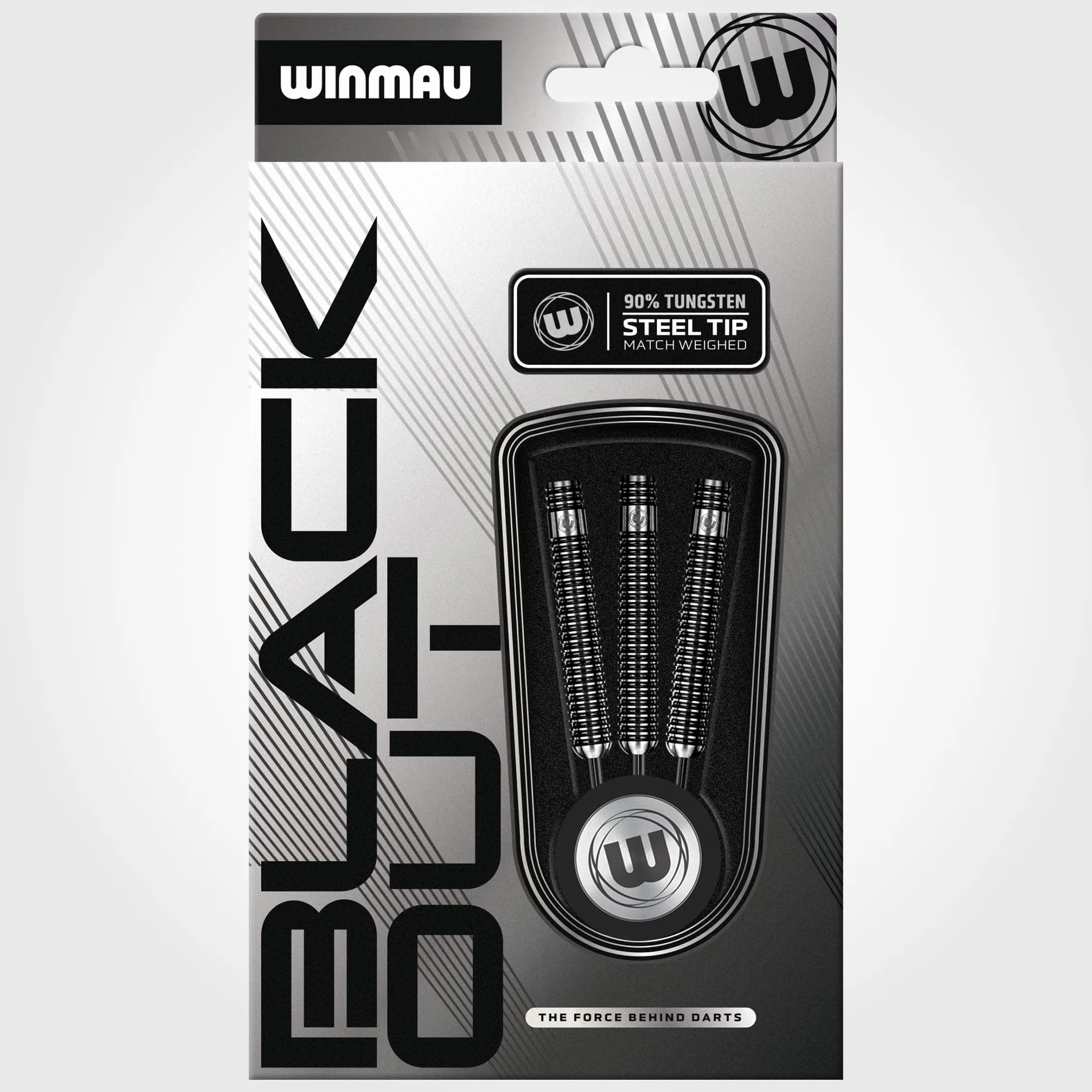 Winmau Jeu de fléchettes en tungstène avec ailettes et tiges