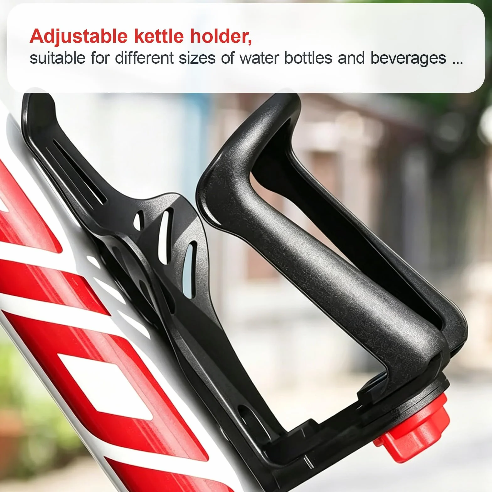 Porte-bouteille pour vélo réglable, adapté cadre et guidon, pour VTT, route, trottinette