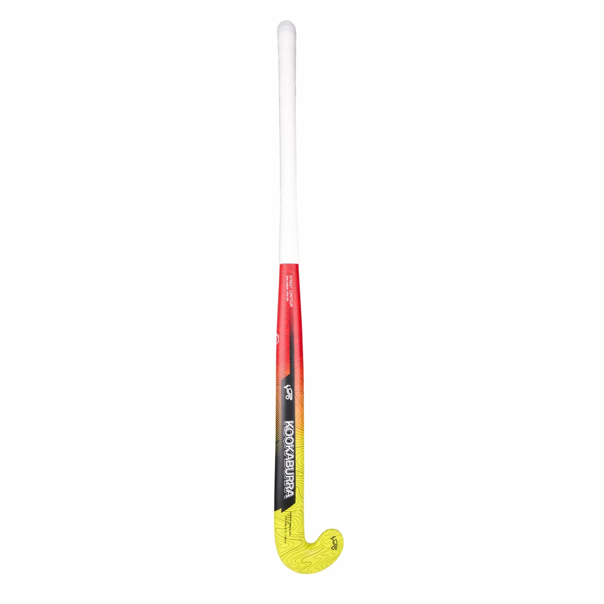 Kookaburra Contour Hockey Stick Crosse Unisexe, Rouge et Jaune, 36.5" Light