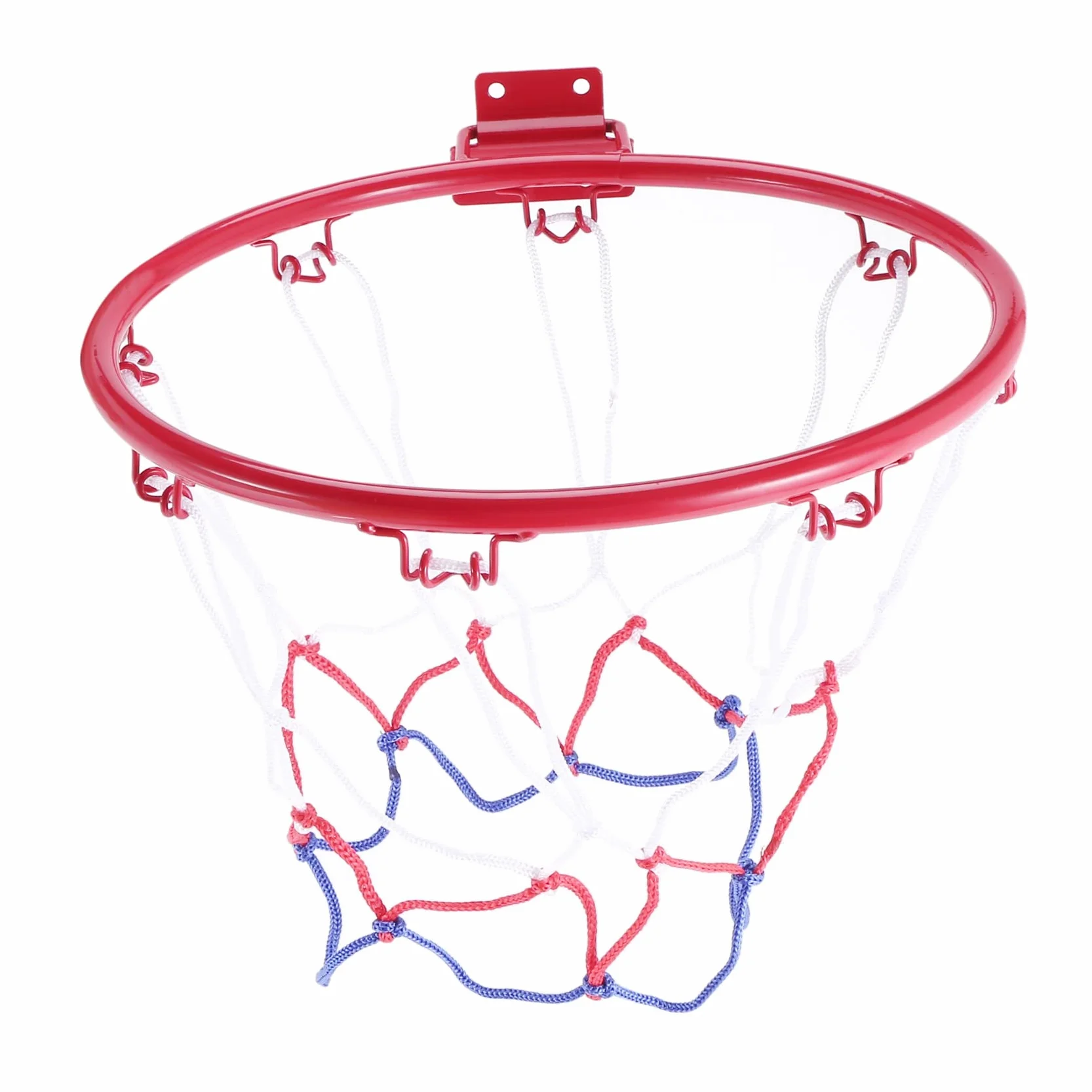 Panier de Basket-Ball Mural 32 cm Filet Jante Métal avec Vis Intérieur Extérieur