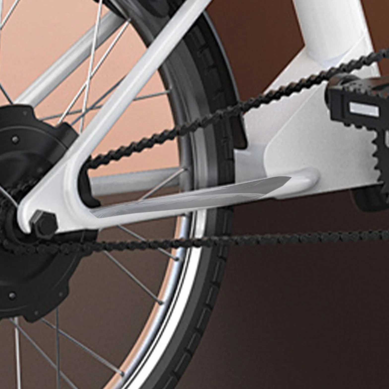 Film de protection de cadre de vélo adhésif transparent anti-rayures 21 cm