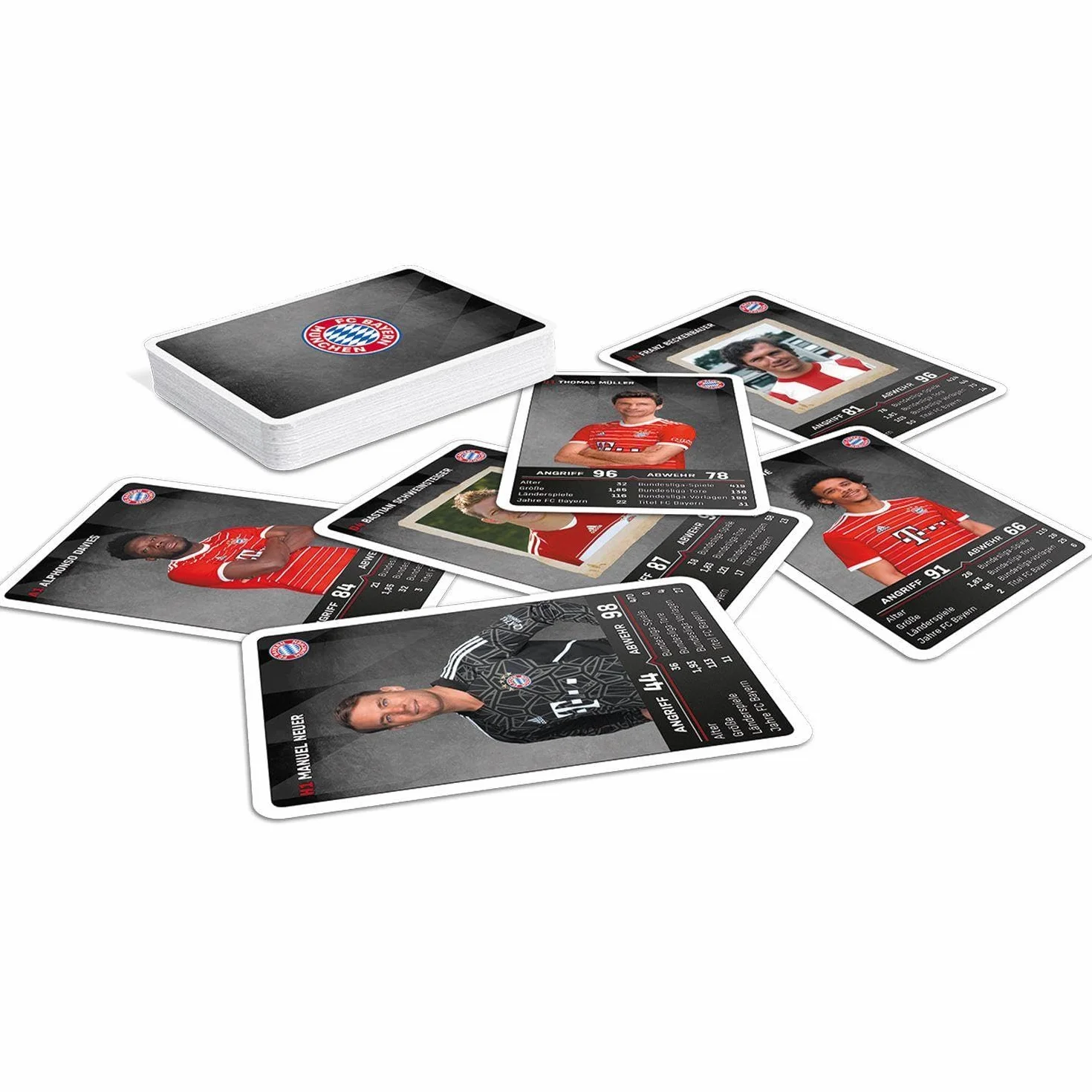 FC Bayern München 31297 Jeu de Cartes, Blanc, Taille M