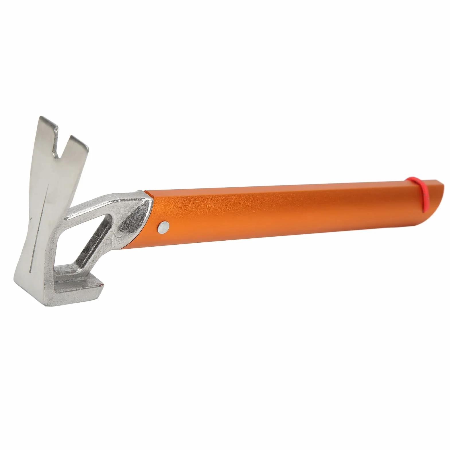 Marteau à piquets pour Tente de Camping en Plein air Multifonctionnel, poignée en Alliage d’Aluminium, tête en Acier Carbone, extracteur de piquets Orange